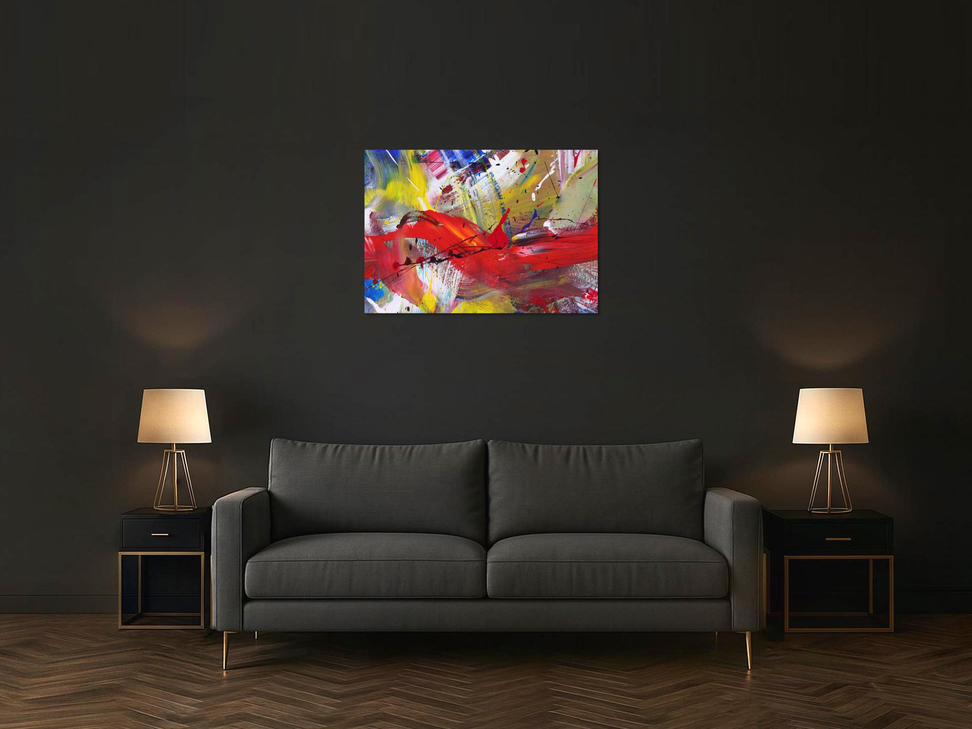 Abstraktes Bild auf Leinwand