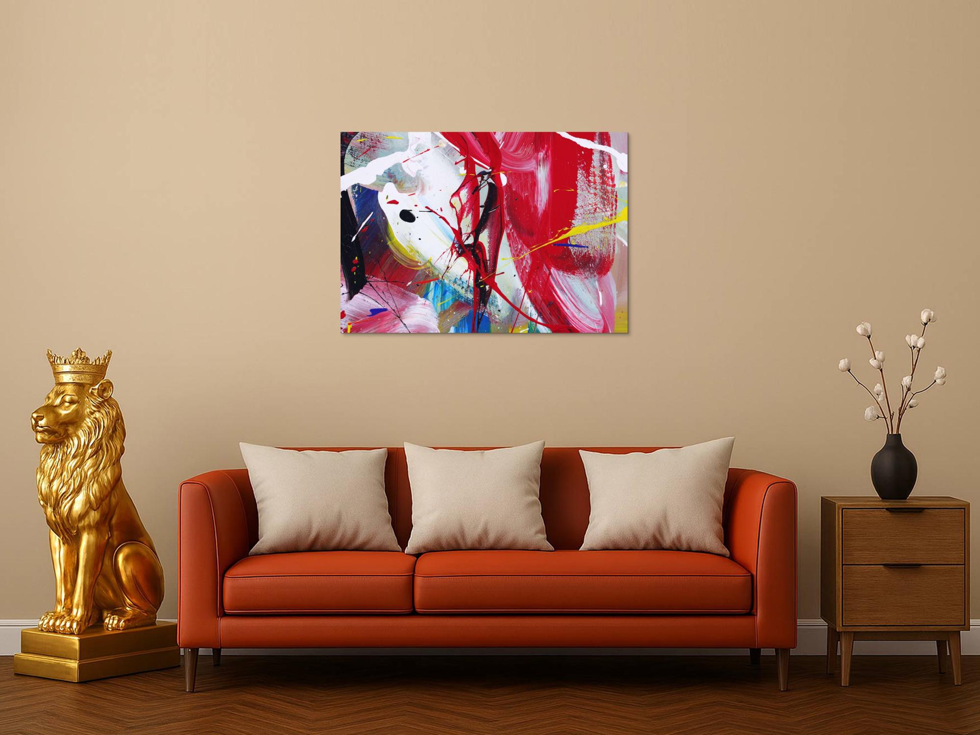 Abstraktes Bild auf Leinwand