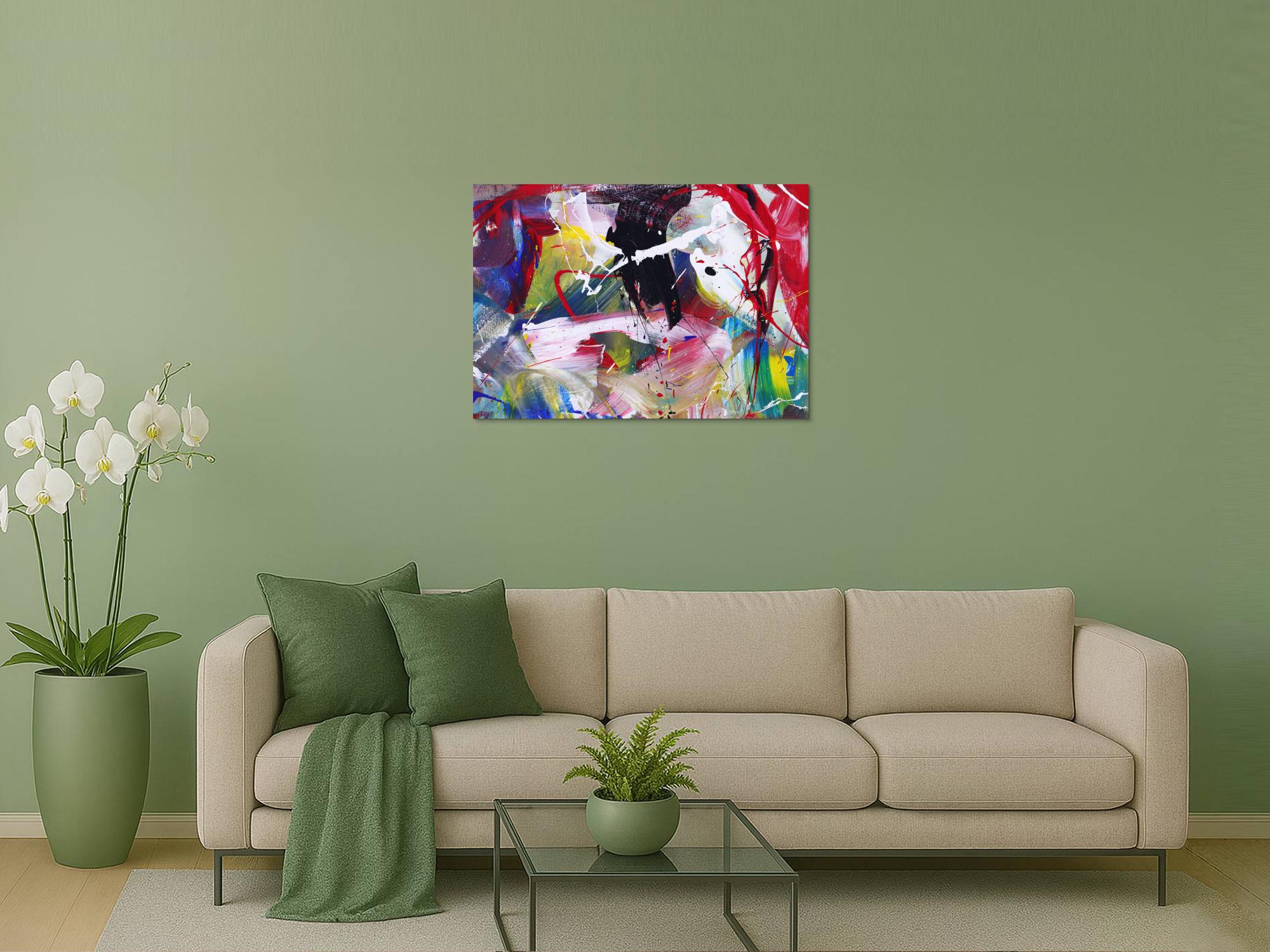 Abstraktes Bild auf Leinwand