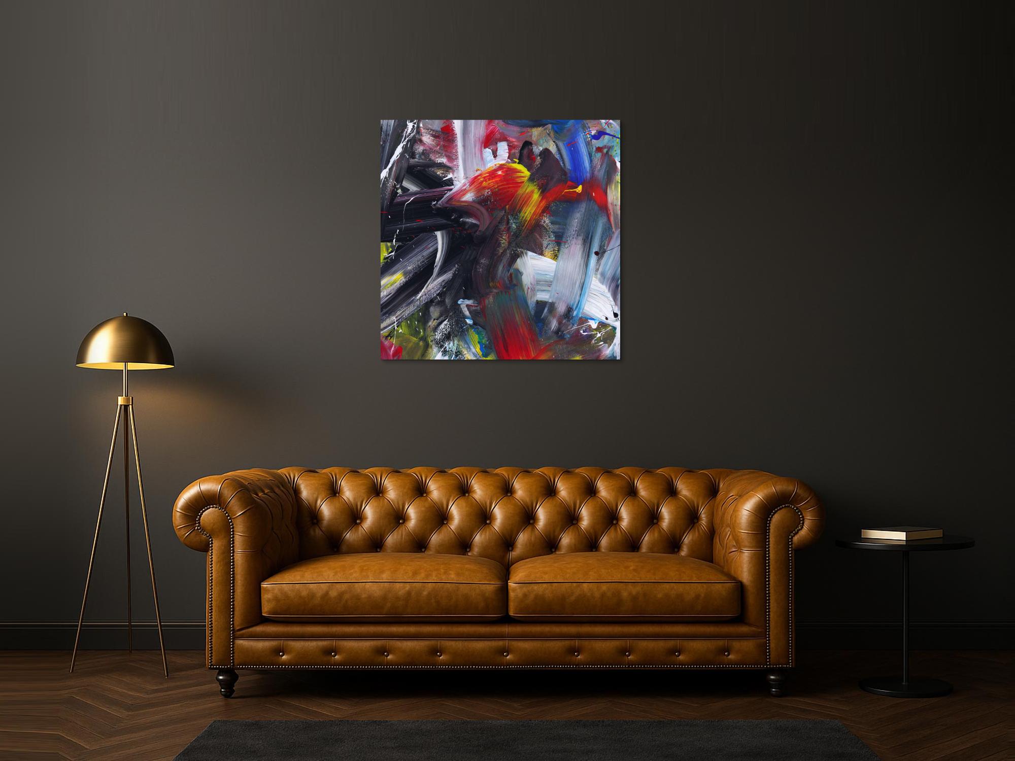 Abstraktes Bild auf Leinwand