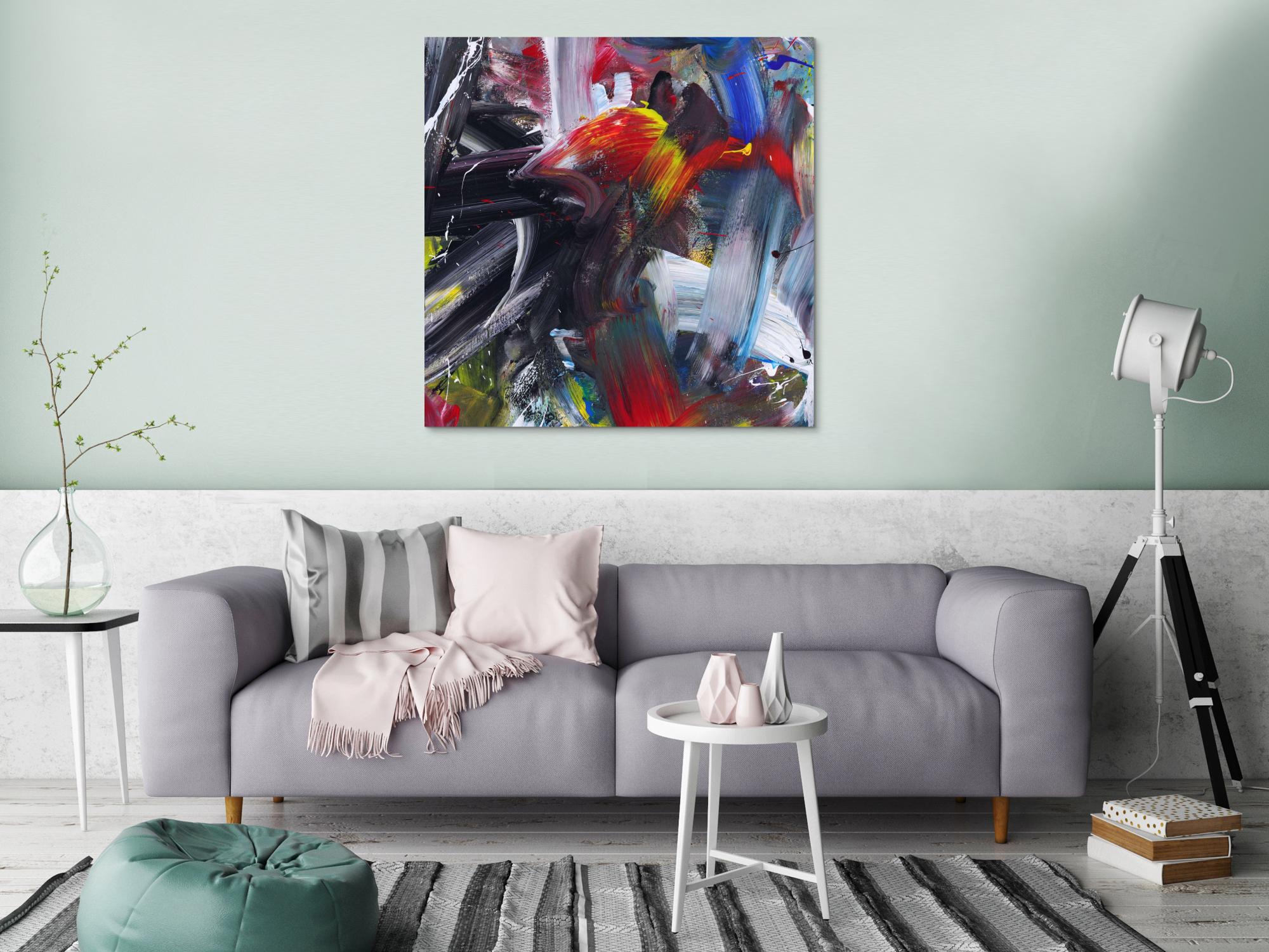 Abstraktes Bild auf Leinwand