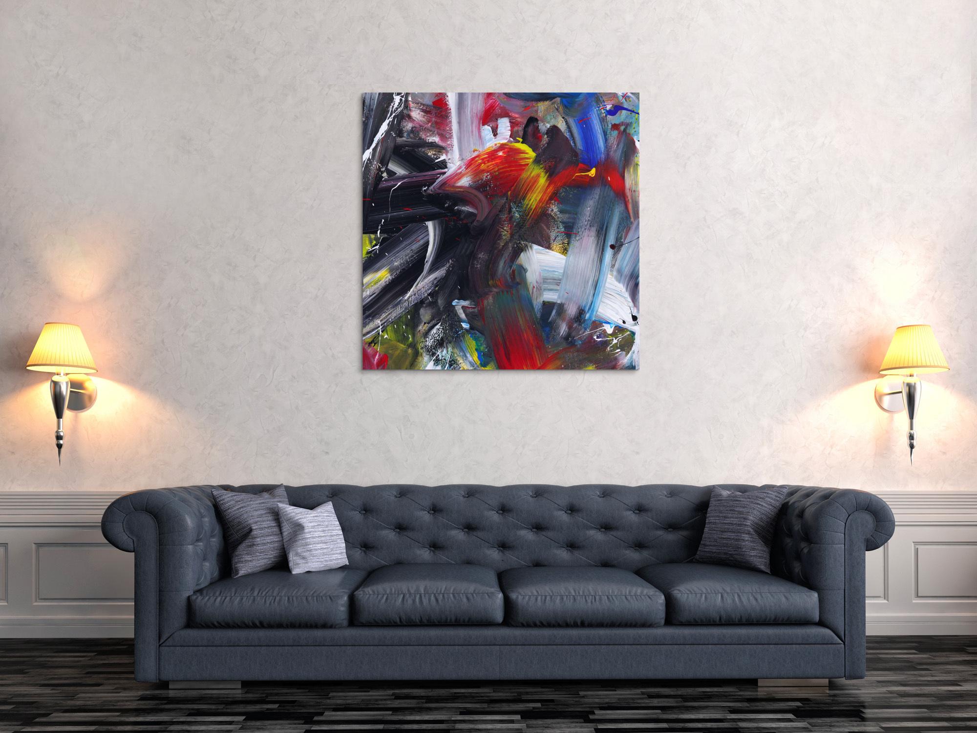 Abstraktes Bild auf Leinwand