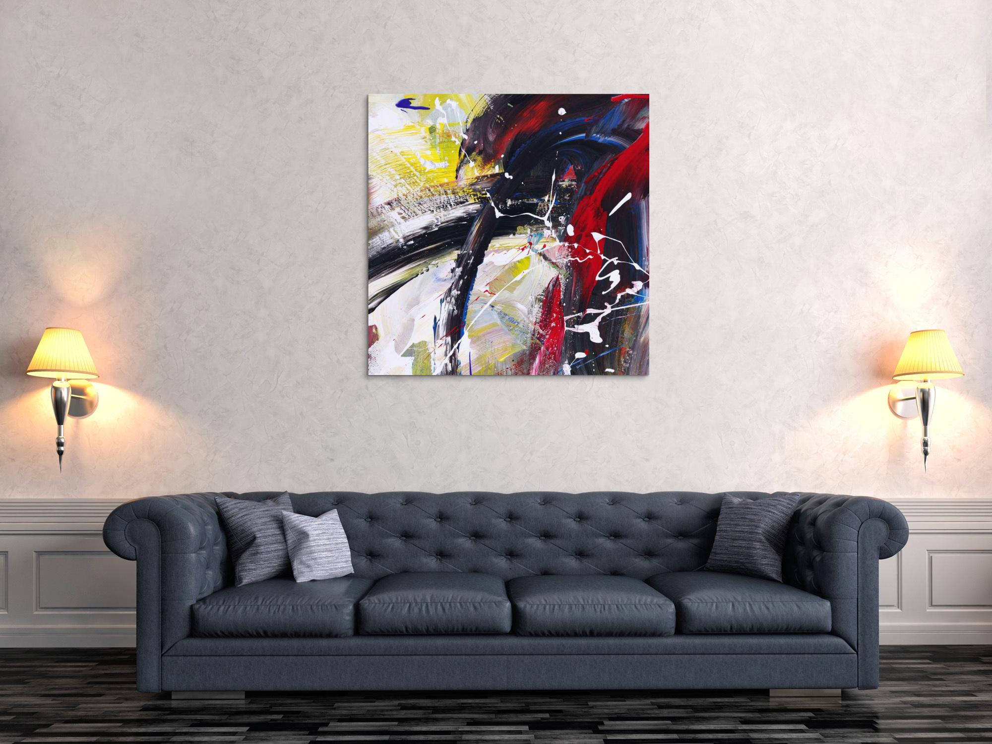 Abstraktes Bild auf Leinwand