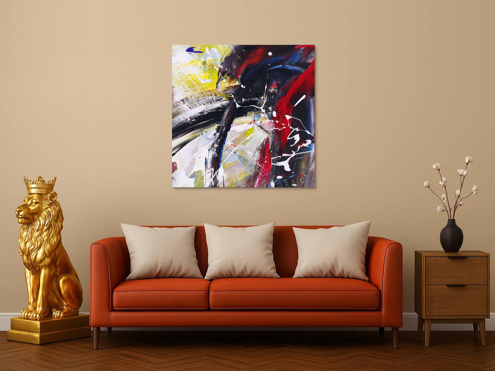 Abstraktes Bild auf Leinwand