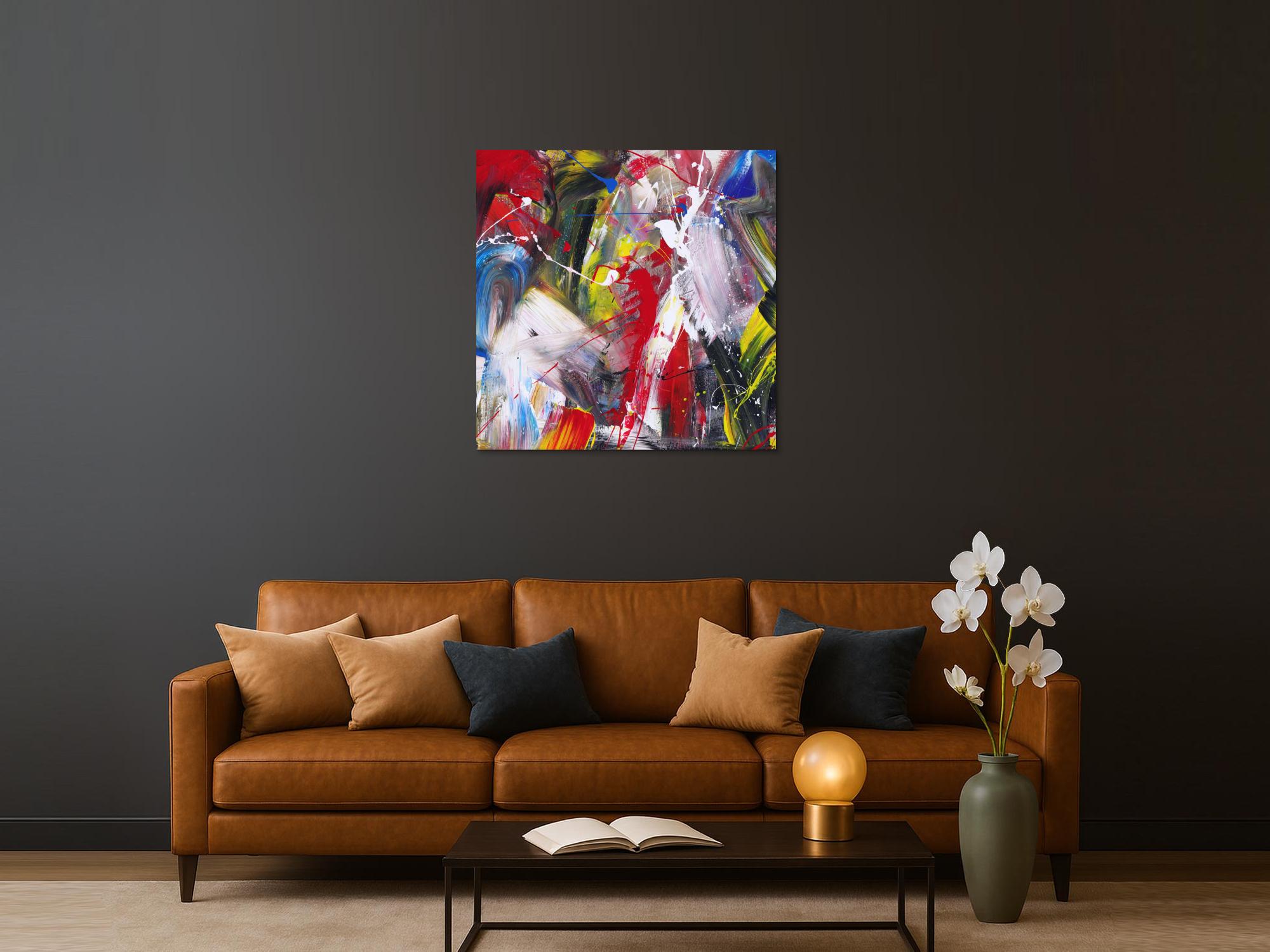 Abstraktes Bild auf Leinwand