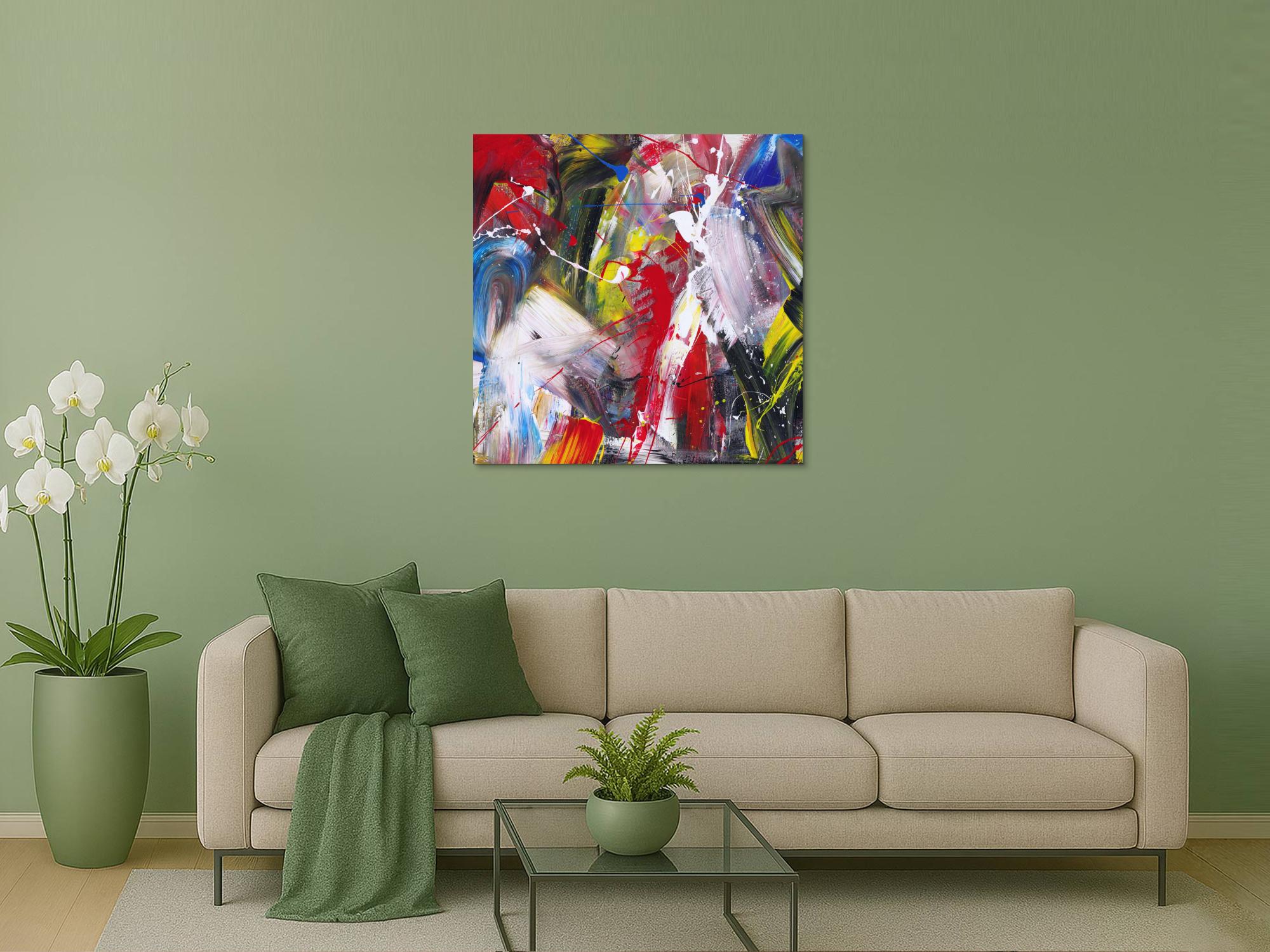 Abstraktes Bild auf Leinwand