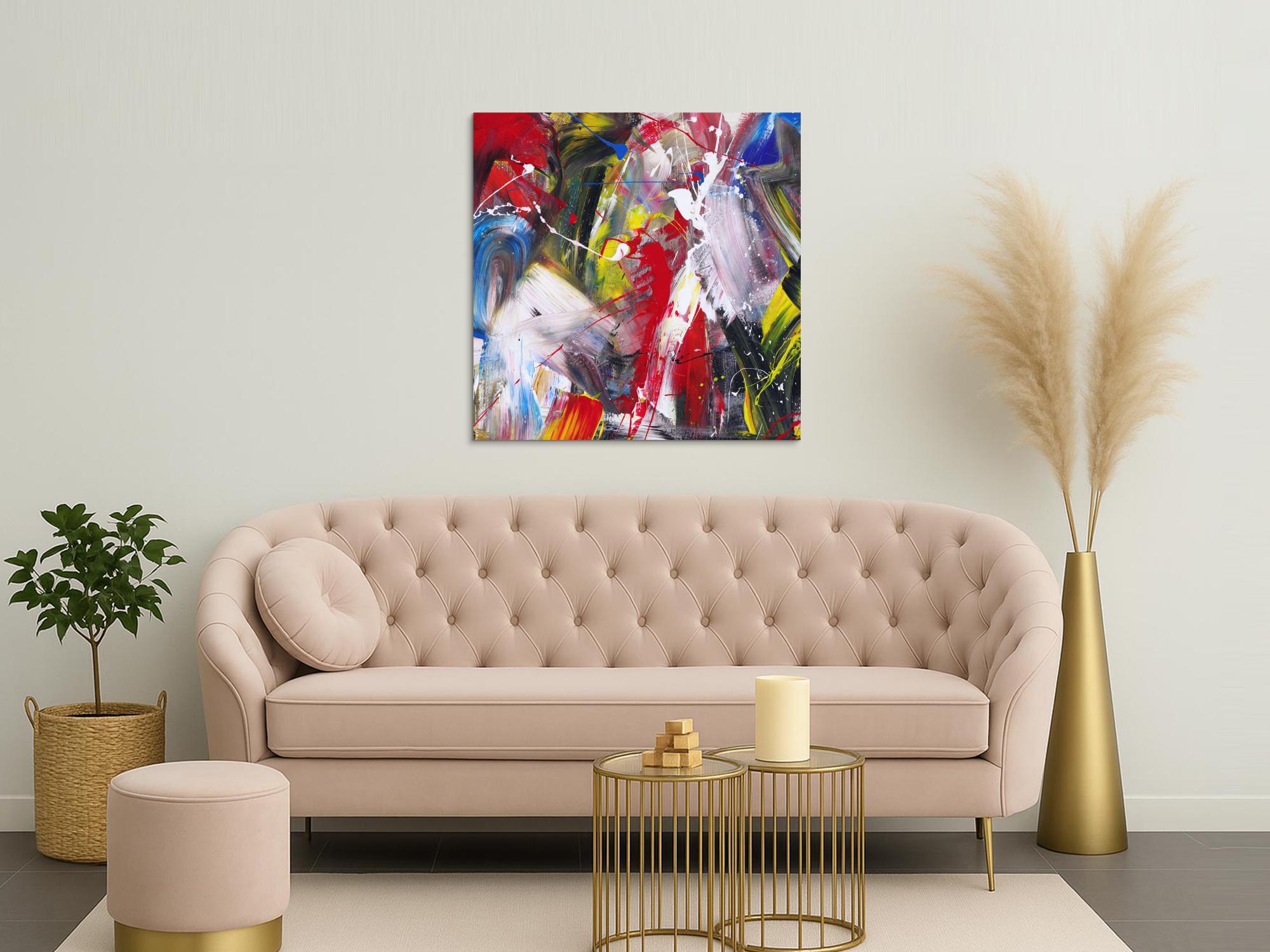 Abstraktes Bild auf Leinwand