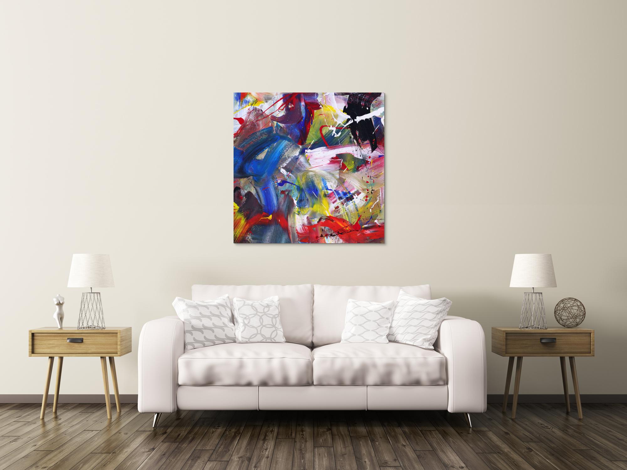 Abstraktes Bild auf Leinwand