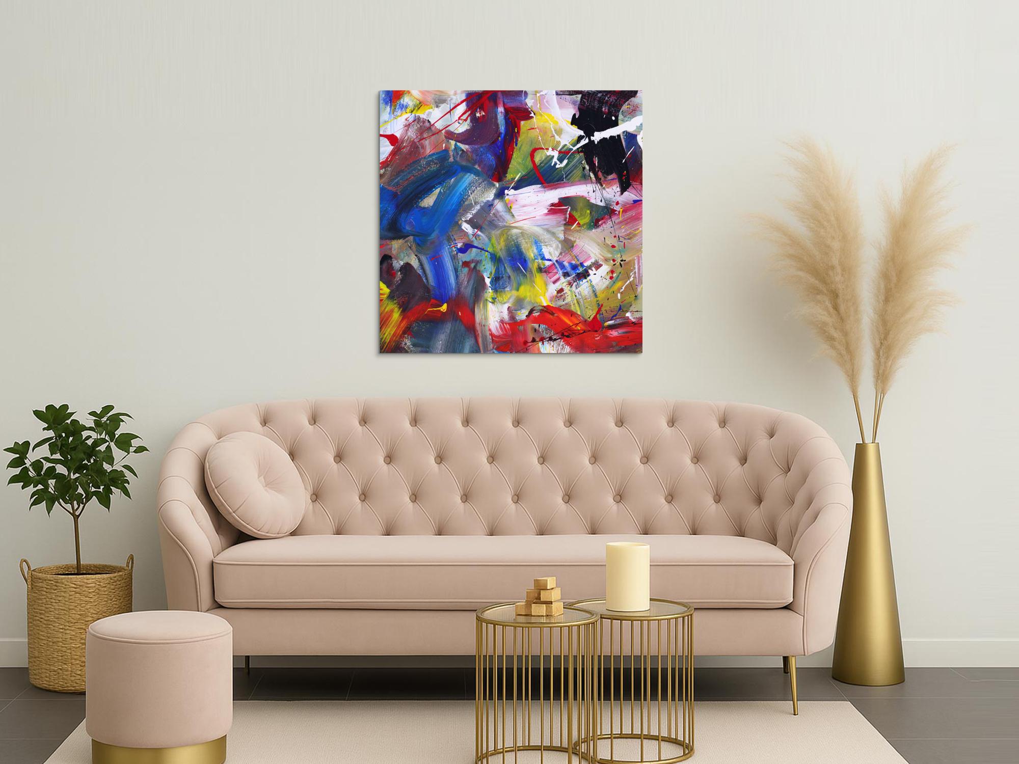 Abstraktes Bild auf Leinwand