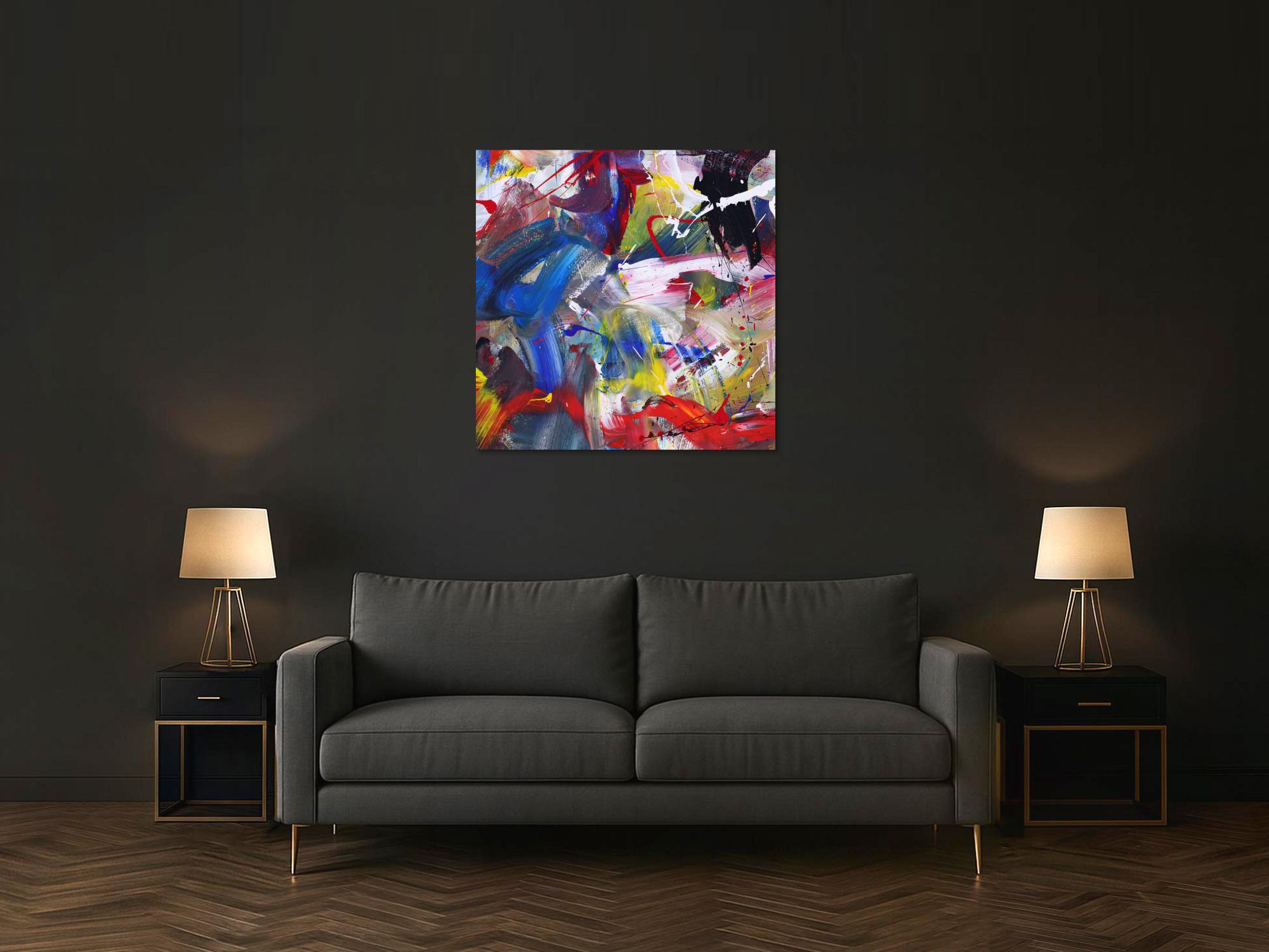 Abstraktes Bild auf Leinwand