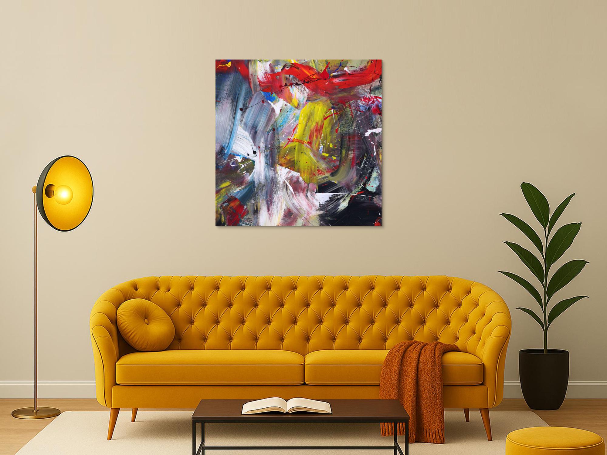 Abstraktes Bild auf Leinwand