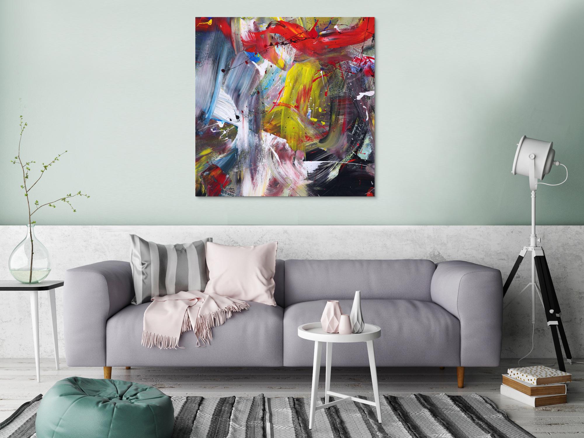Abstraktes Bild auf Leinwand