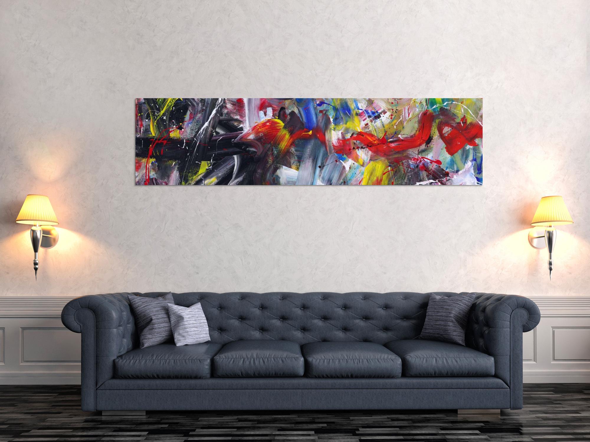 Abstraktes Bild auf Leinwand