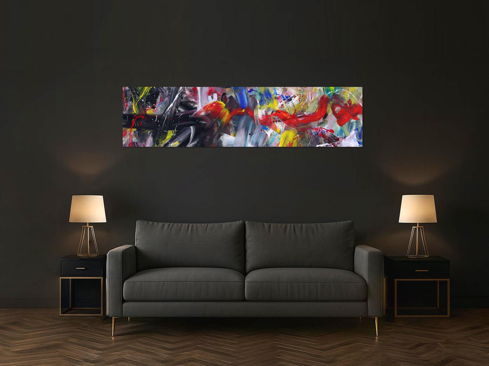 Abstraktes Bild auf Leinwand