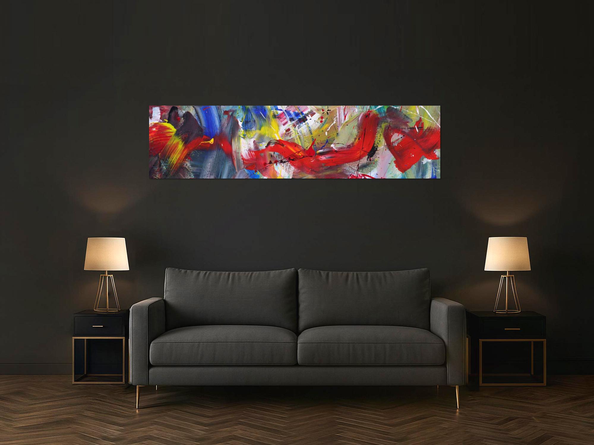 Abstraktes Bild auf Leinwand