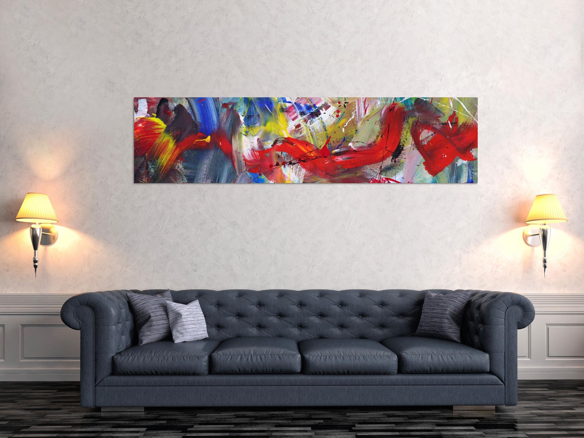 Abstraktes Bild auf Leinwand