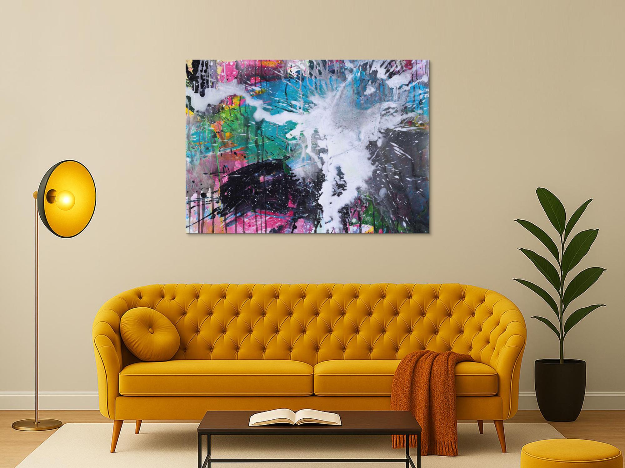 Abstraktes Bild auf Leinwand