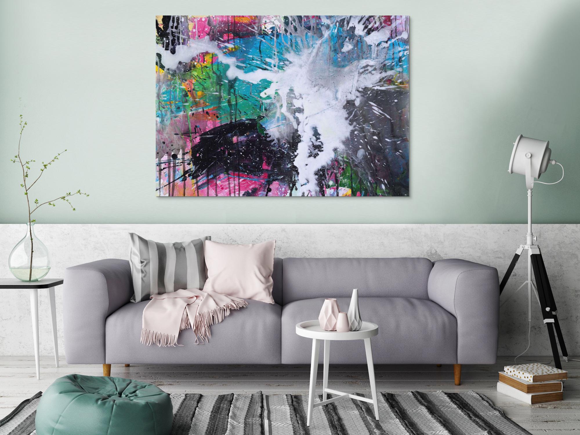 Abstraktes Bild auf Leinwand