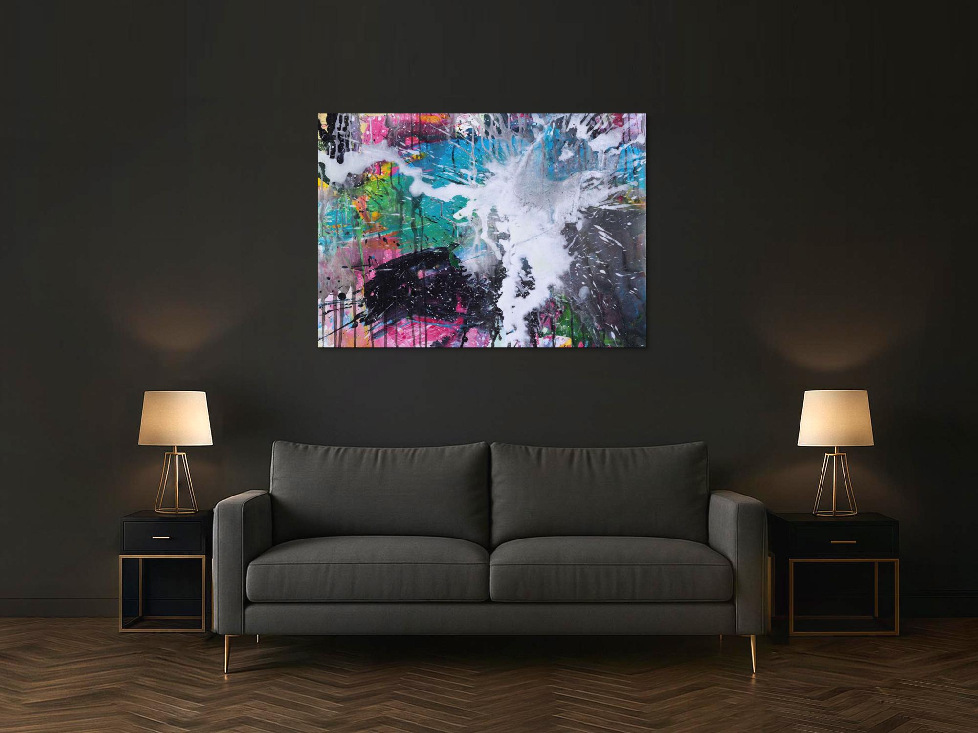 Abstraktes Bild auf Leinwand