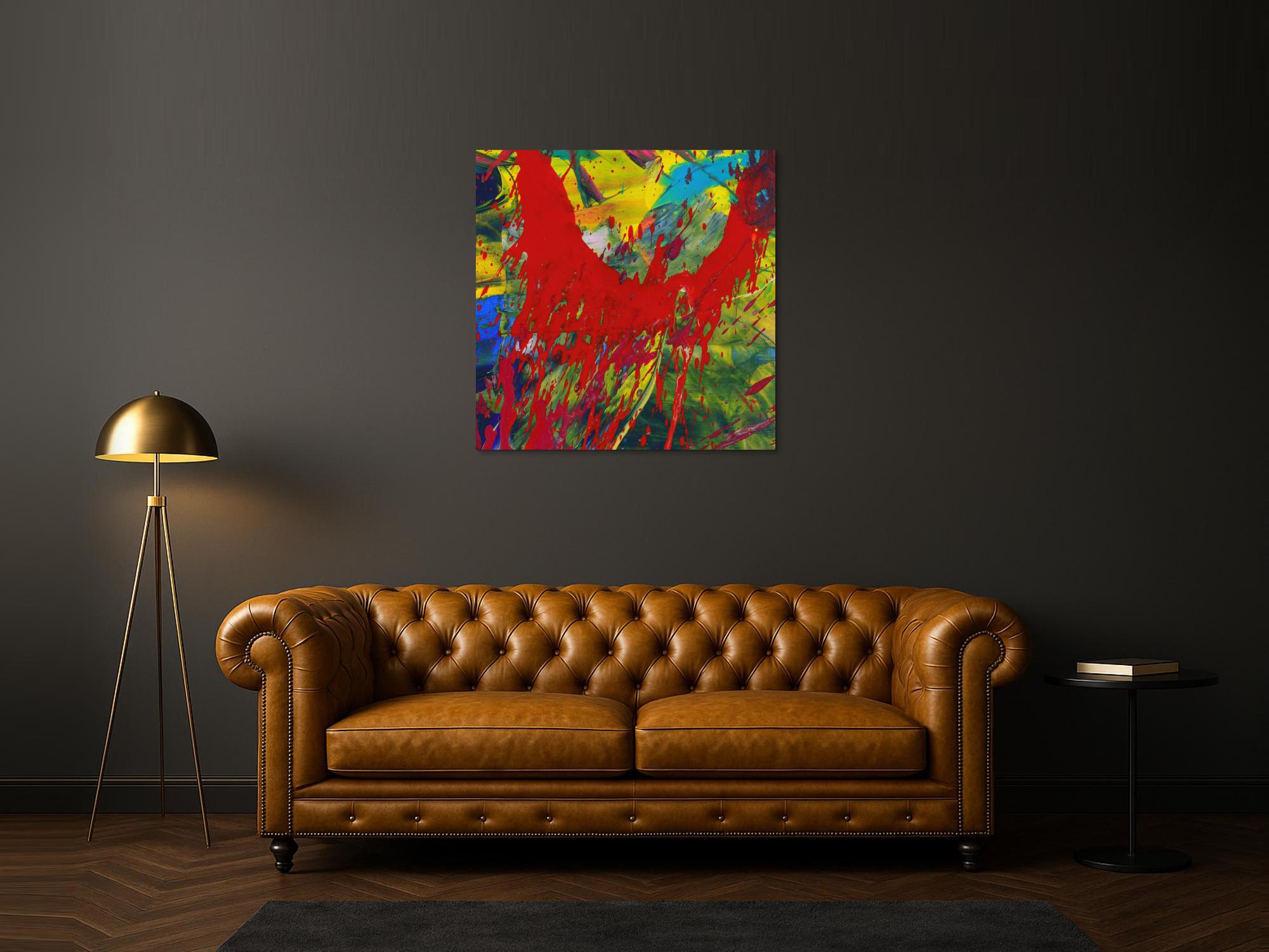 Abstraktes Bild auf Leinwand