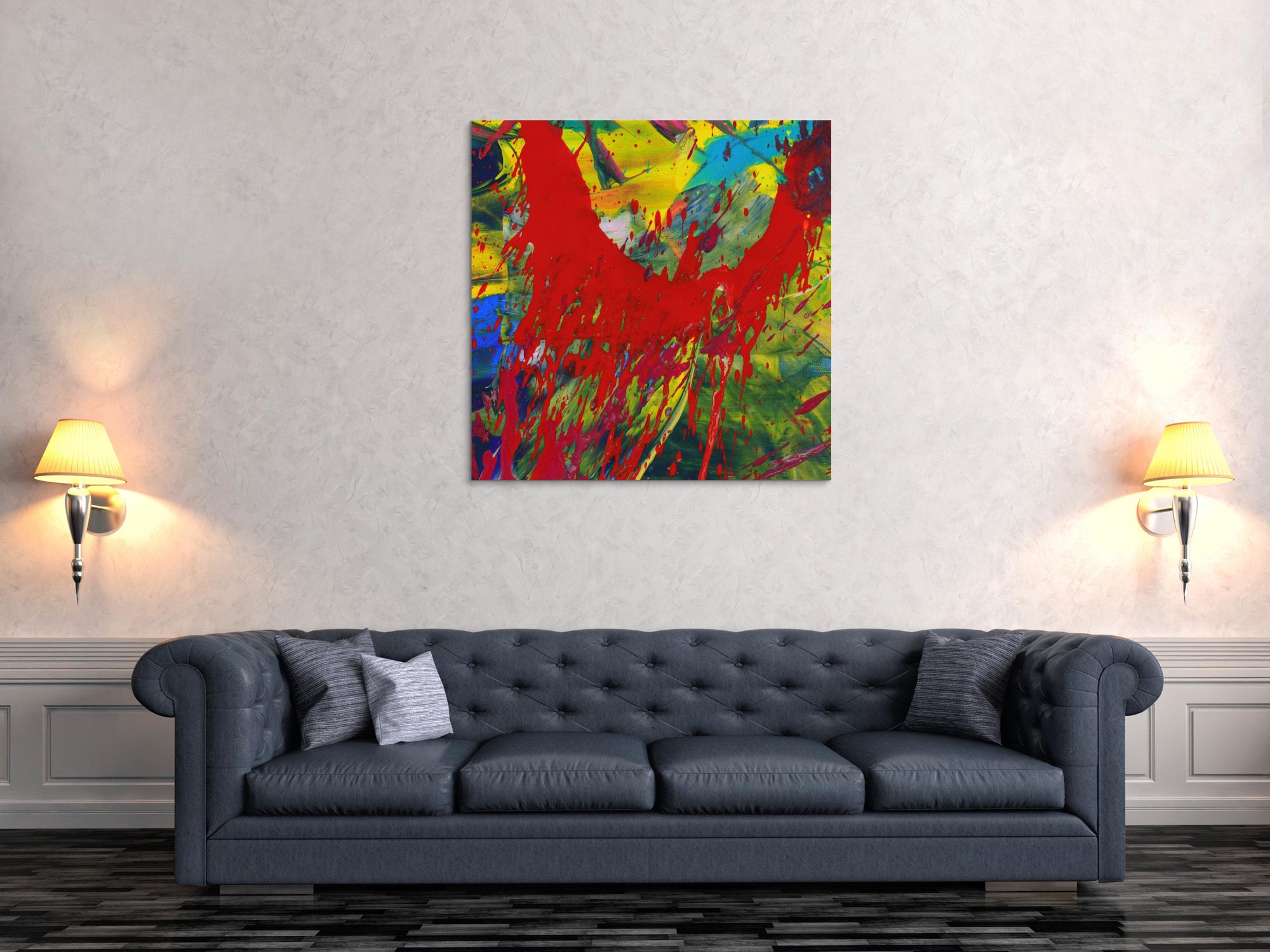 Abstraktes Bild auf Leinwand