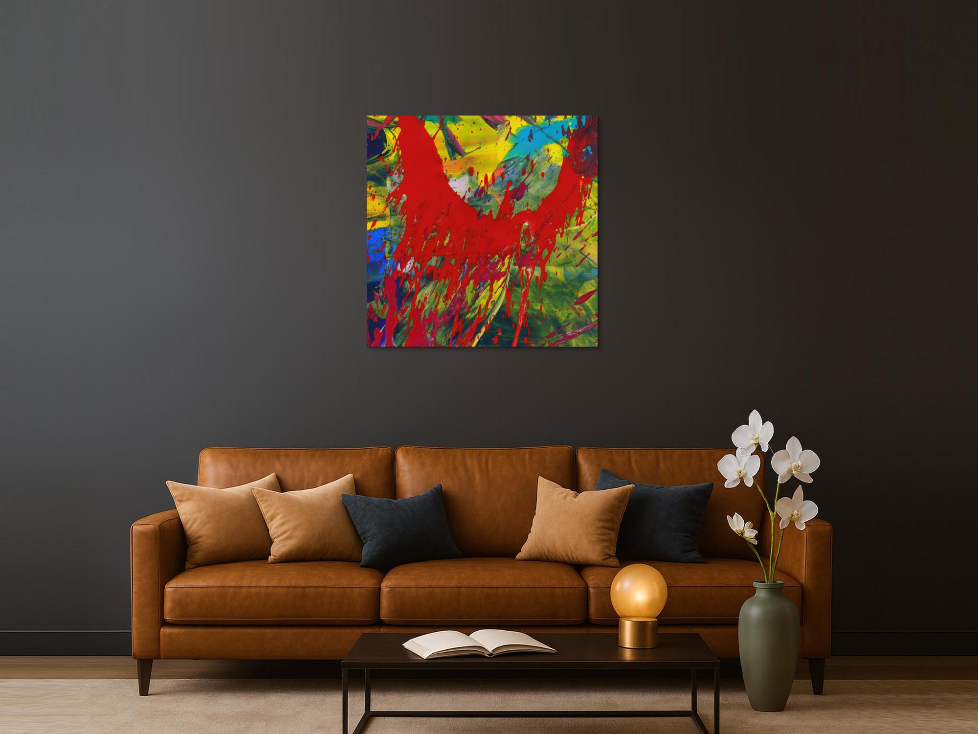 Abstraktes Bild auf Leinwand