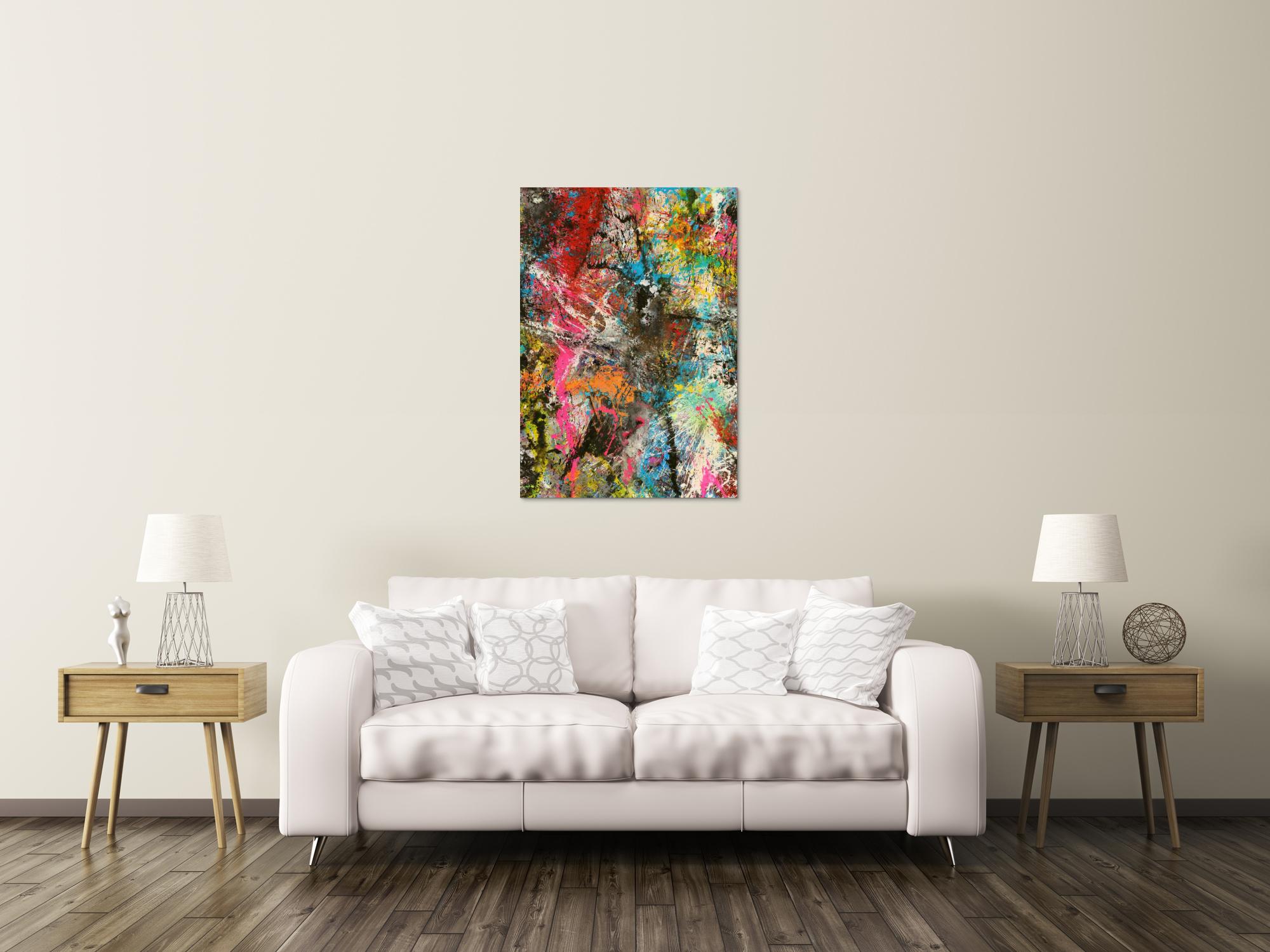 Abstraktes Bild auf Leinwand