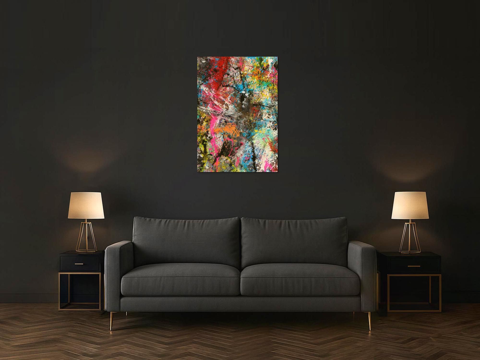 Abstraktes Bild auf Leinwand