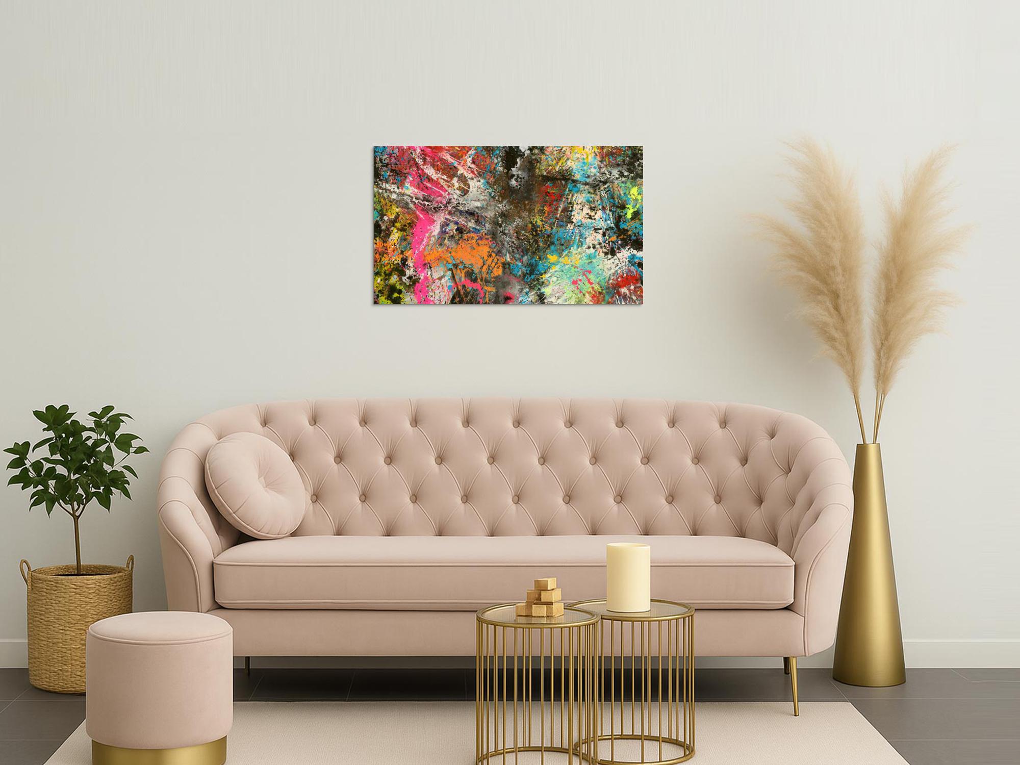 Abstraktes Bild auf Leinwand