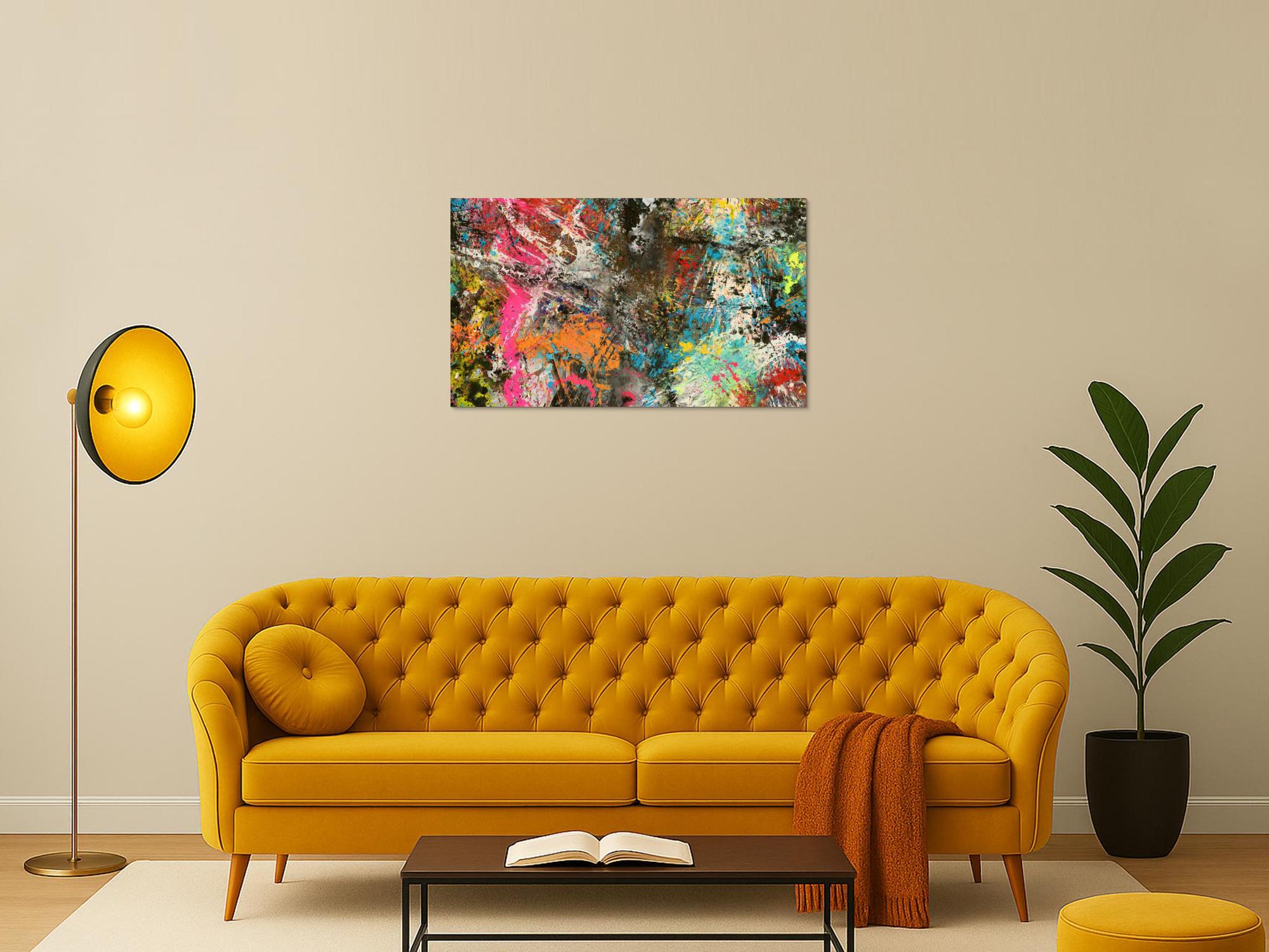 Abstraktes Bild auf Leinwand