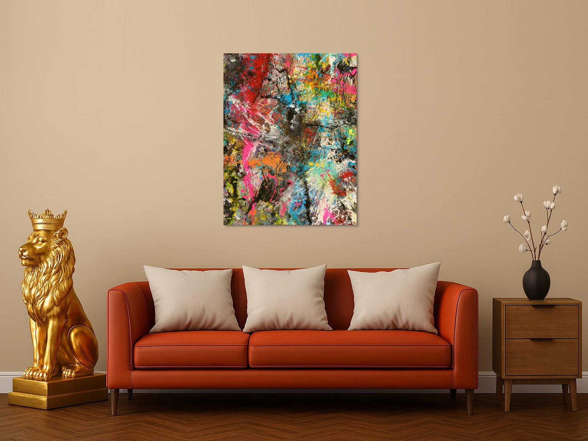 Abstraktes Bild auf Leinwand