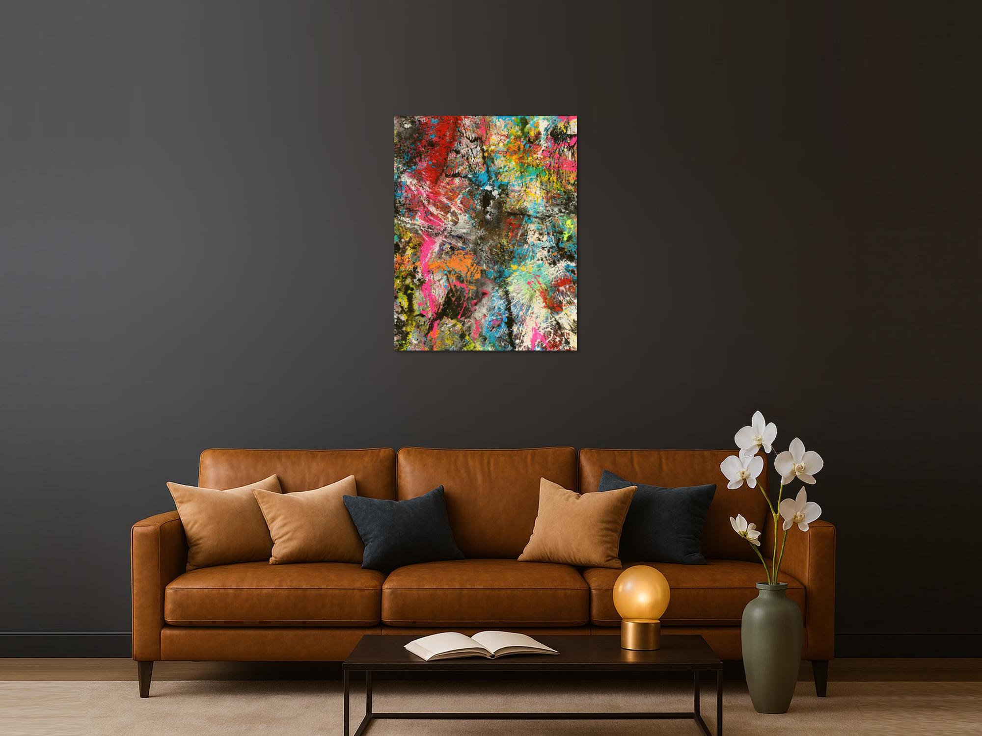 Abstraktes Bild auf Leinwand