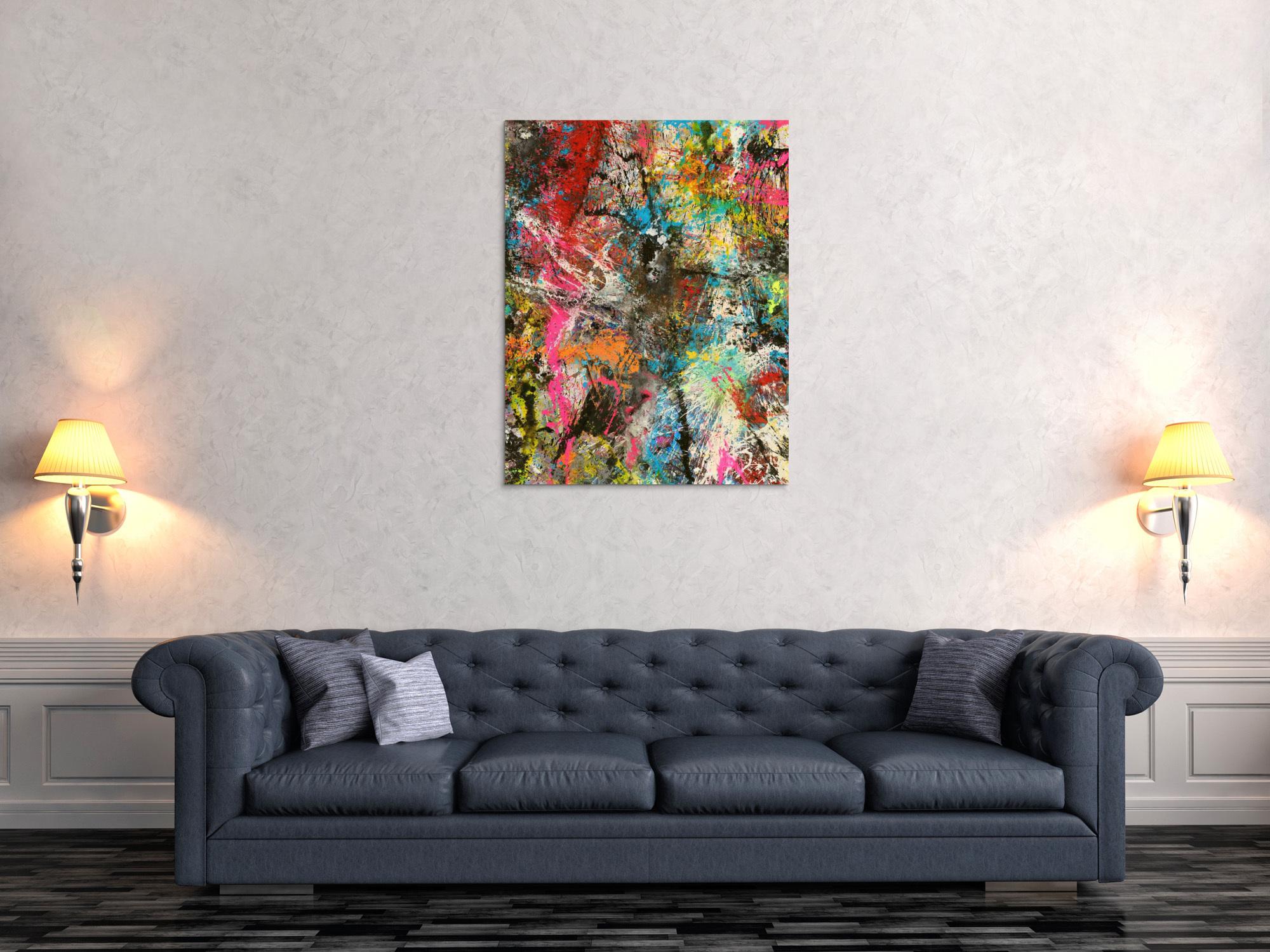 Abstraktes Bild auf Leinwand