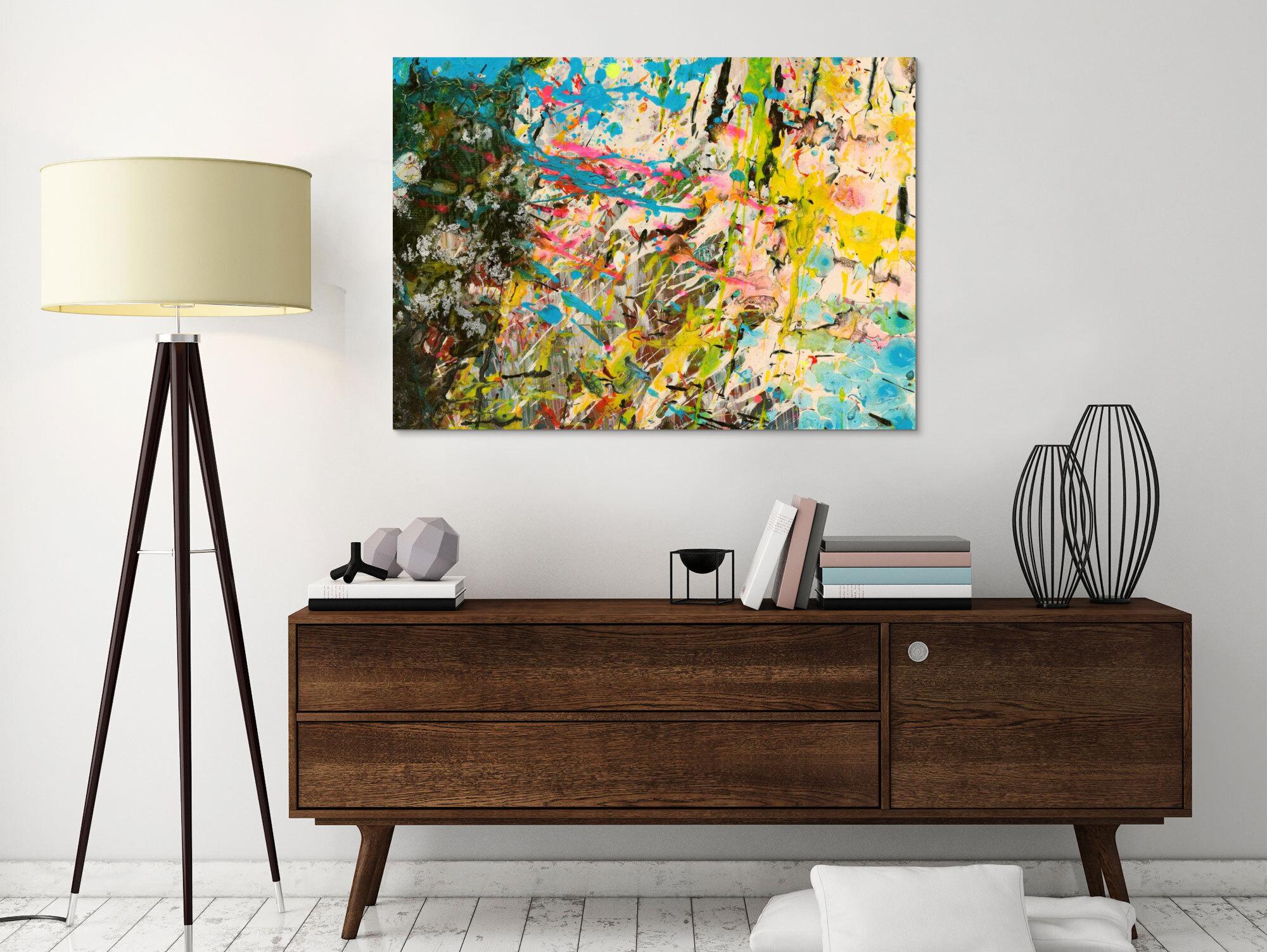 Abstraktes Bild auf Leinwand