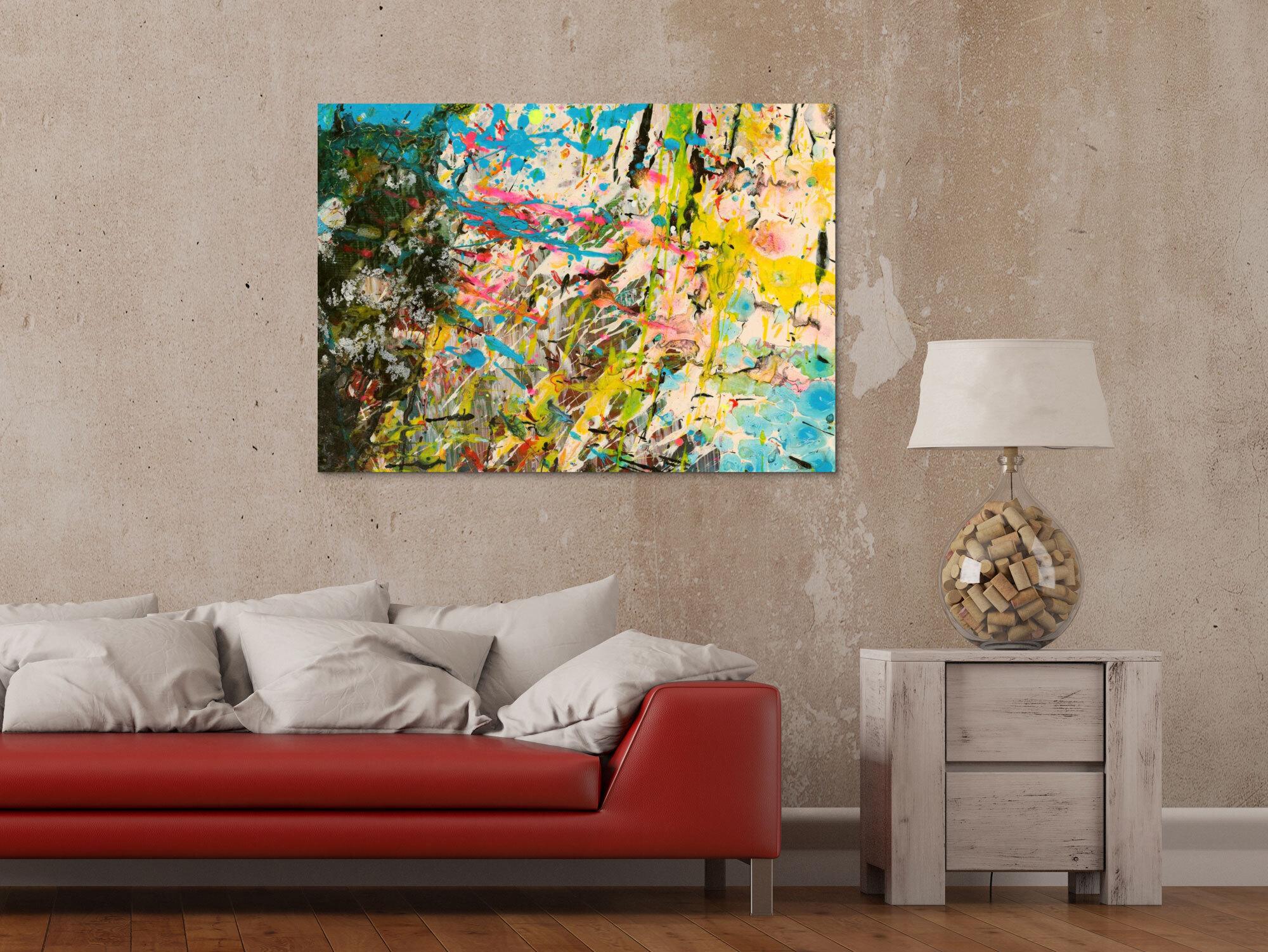 Abstraktes Bild auf Leinwand