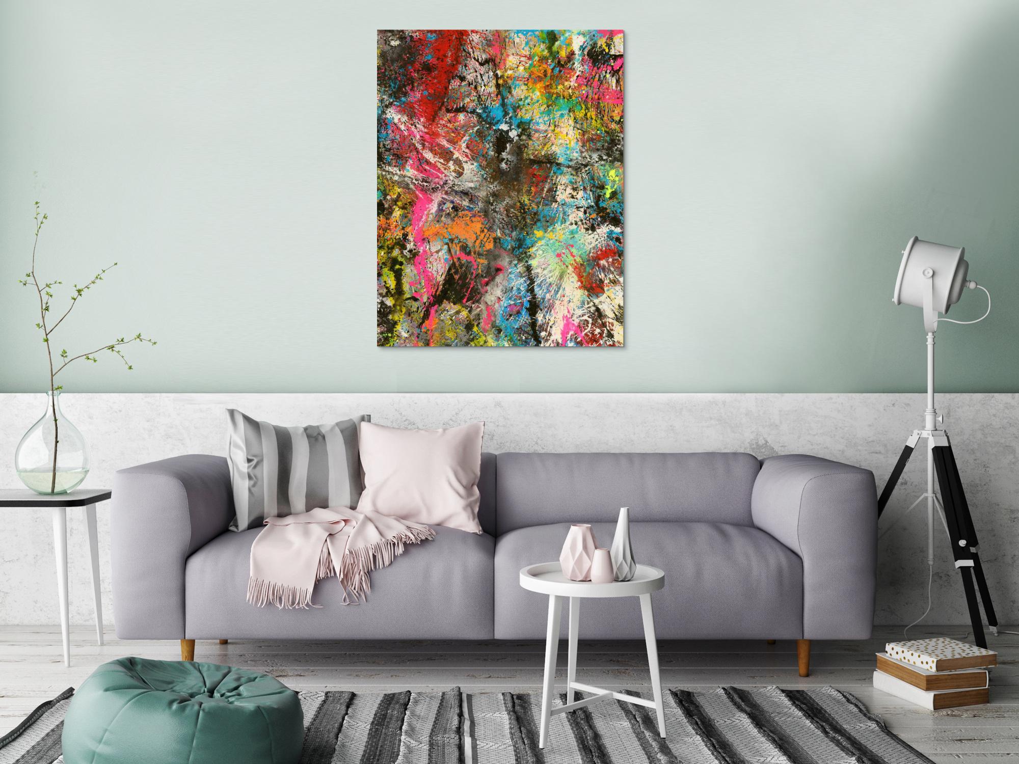 Abstraktes Bild auf Leinwand