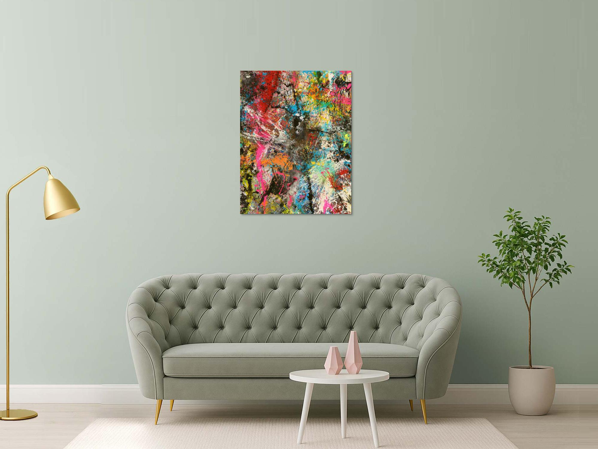 Abstraktes Bild auf Leinwand