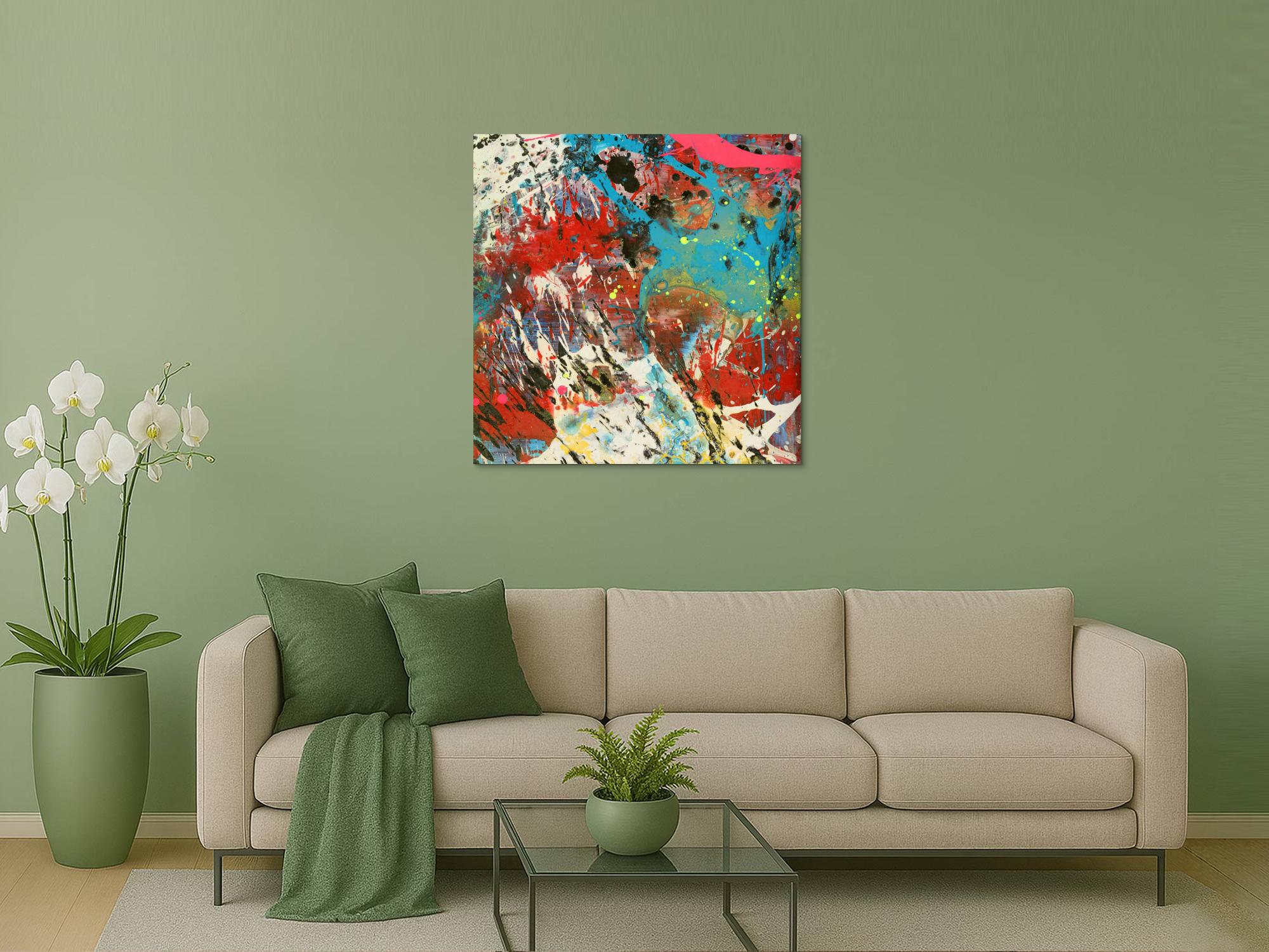 Abstraktes Bild auf Leinwand