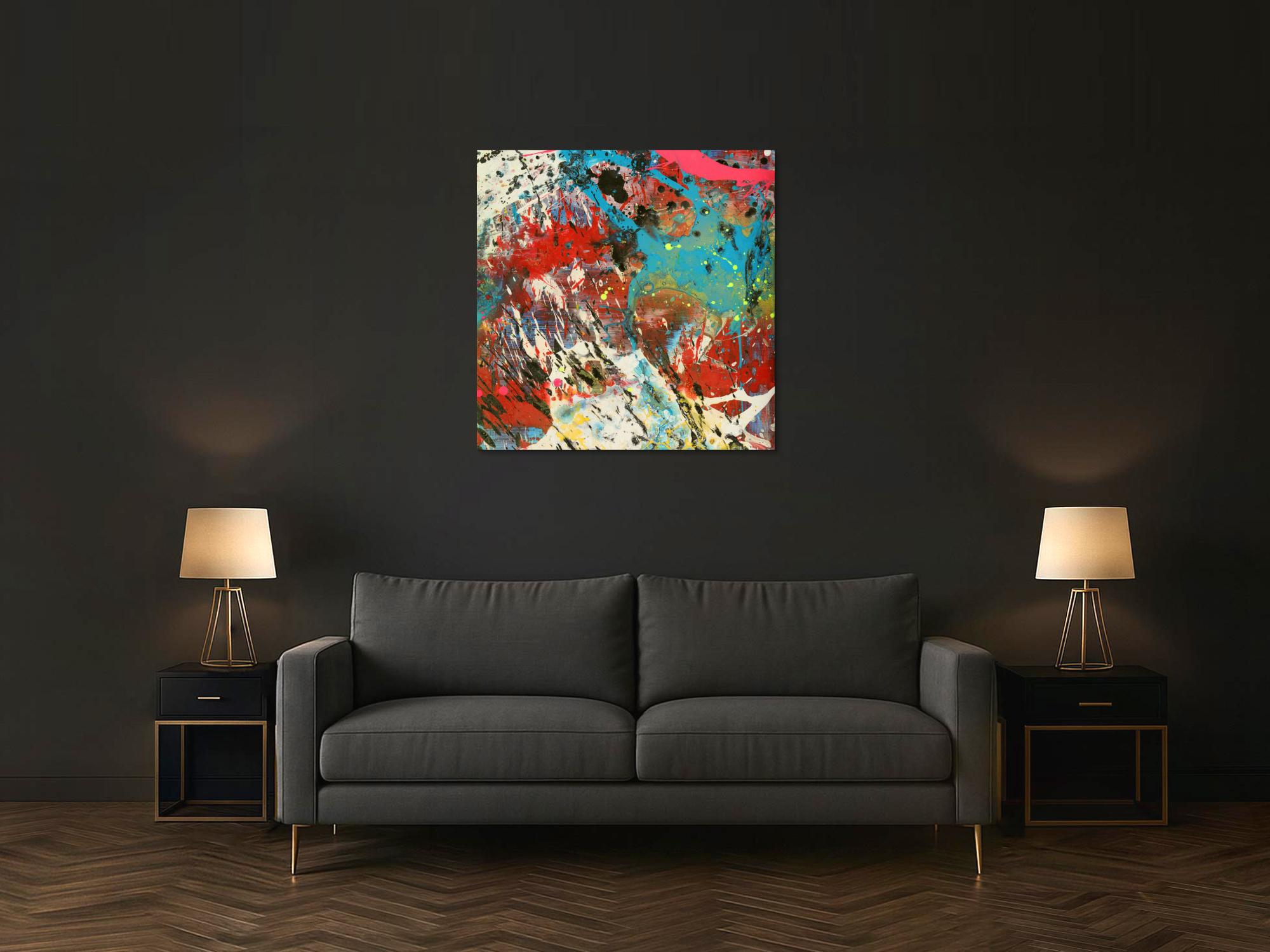 Abstraktes Bild auf Leinwand