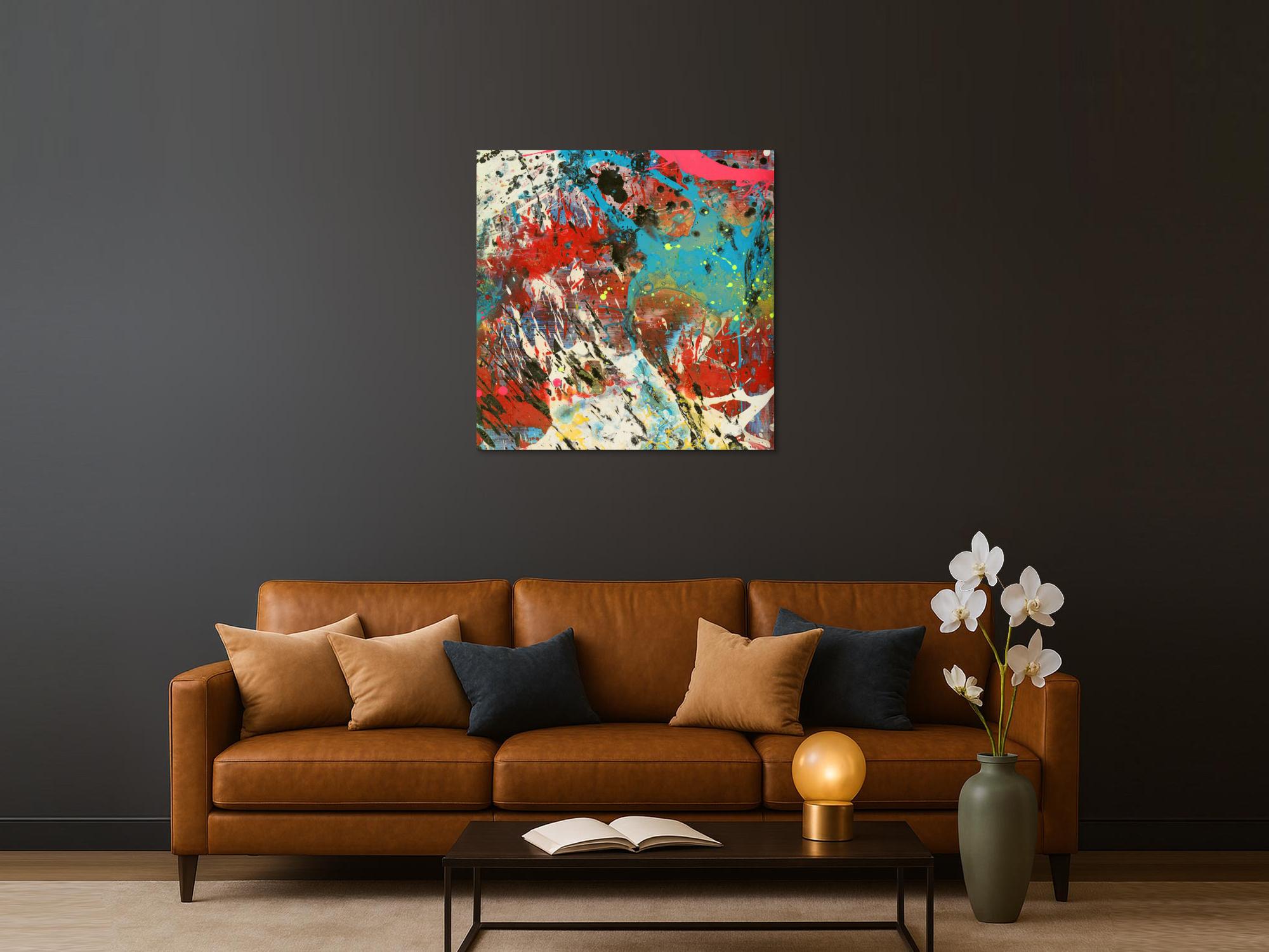 Abstraktes Bild auf Leinwand