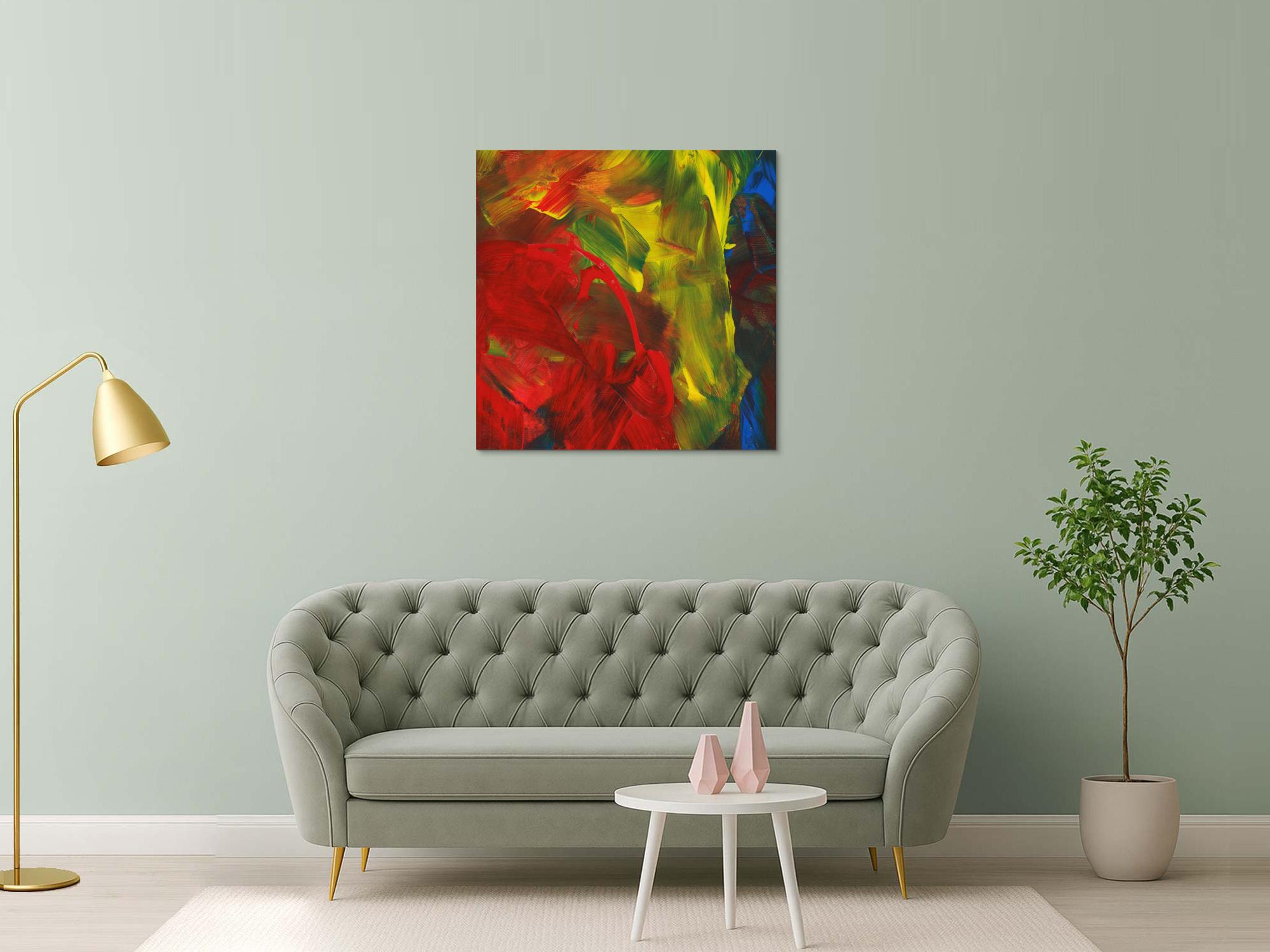 Abstraktes Bild auf Leinwand