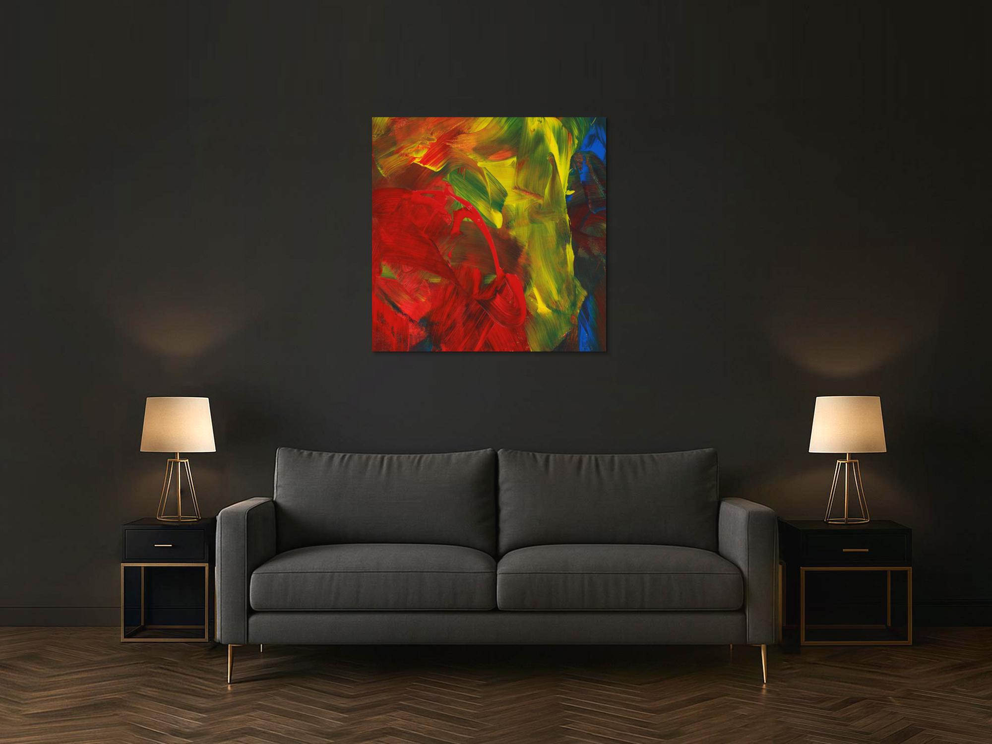 Abstraktes Bild auf Leinwand