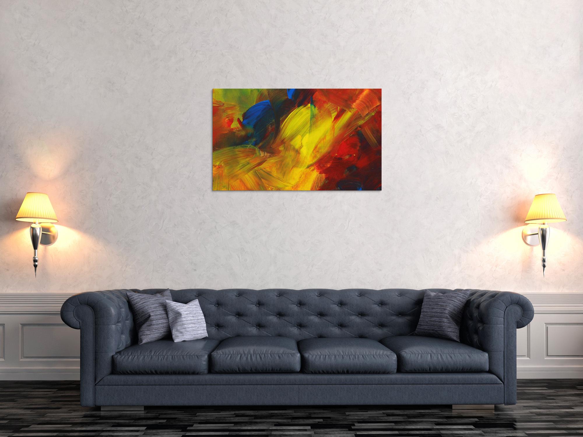 Abstraktes Bild auf Leinwand