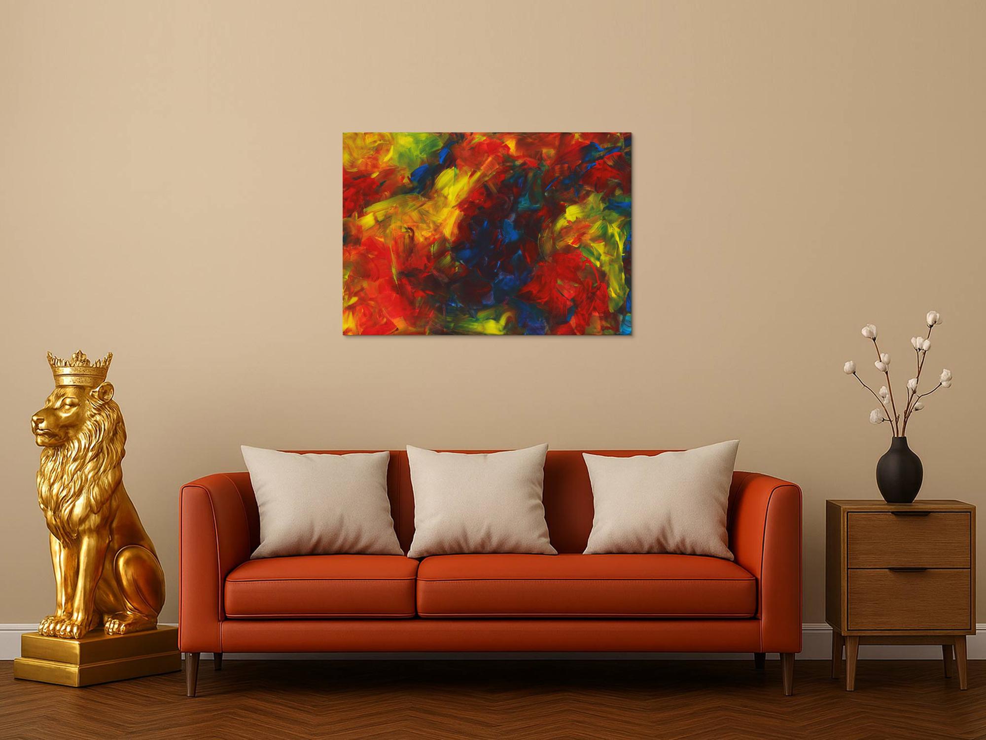 Abstraktes Bild auf Leinwand