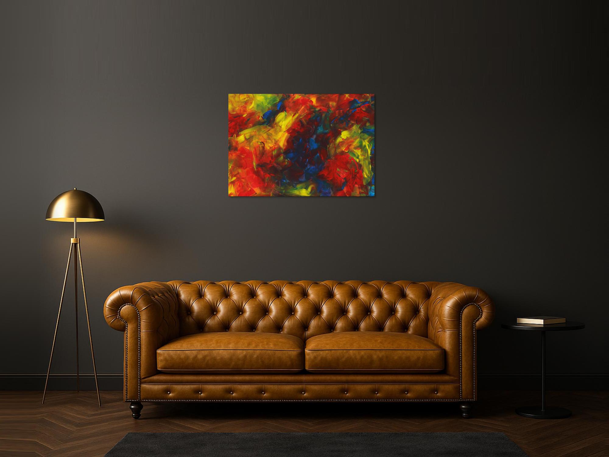 Abstraktes Bild auf Leinwand