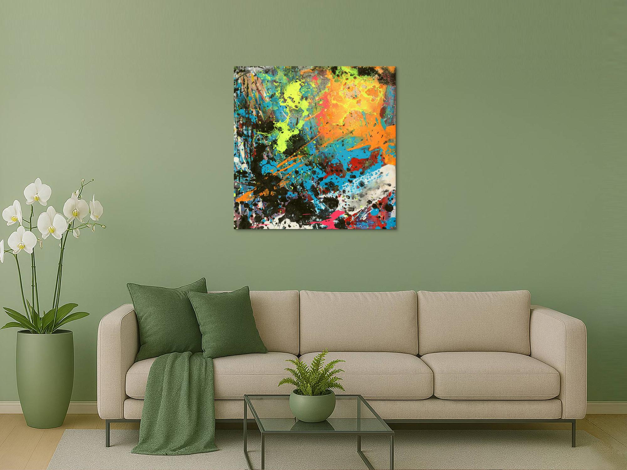 Abstraktes Bild auf Leinwand