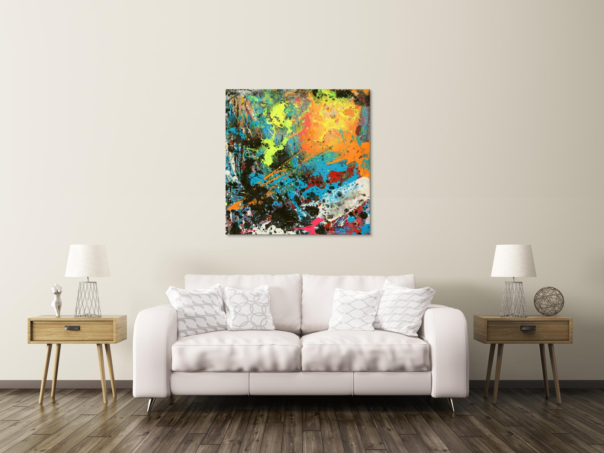 Abstraktes Bild auf Leinwand