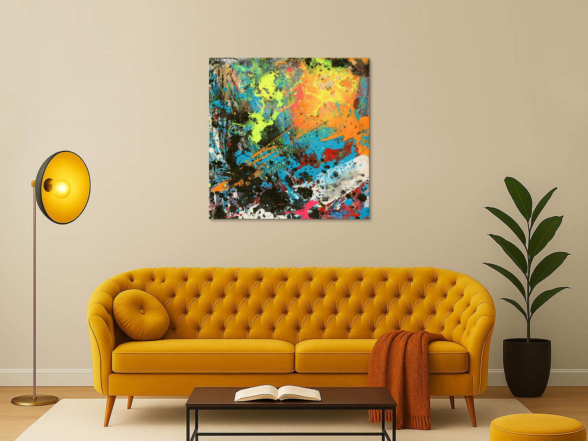 Abstraktes Bild auf Leinwand