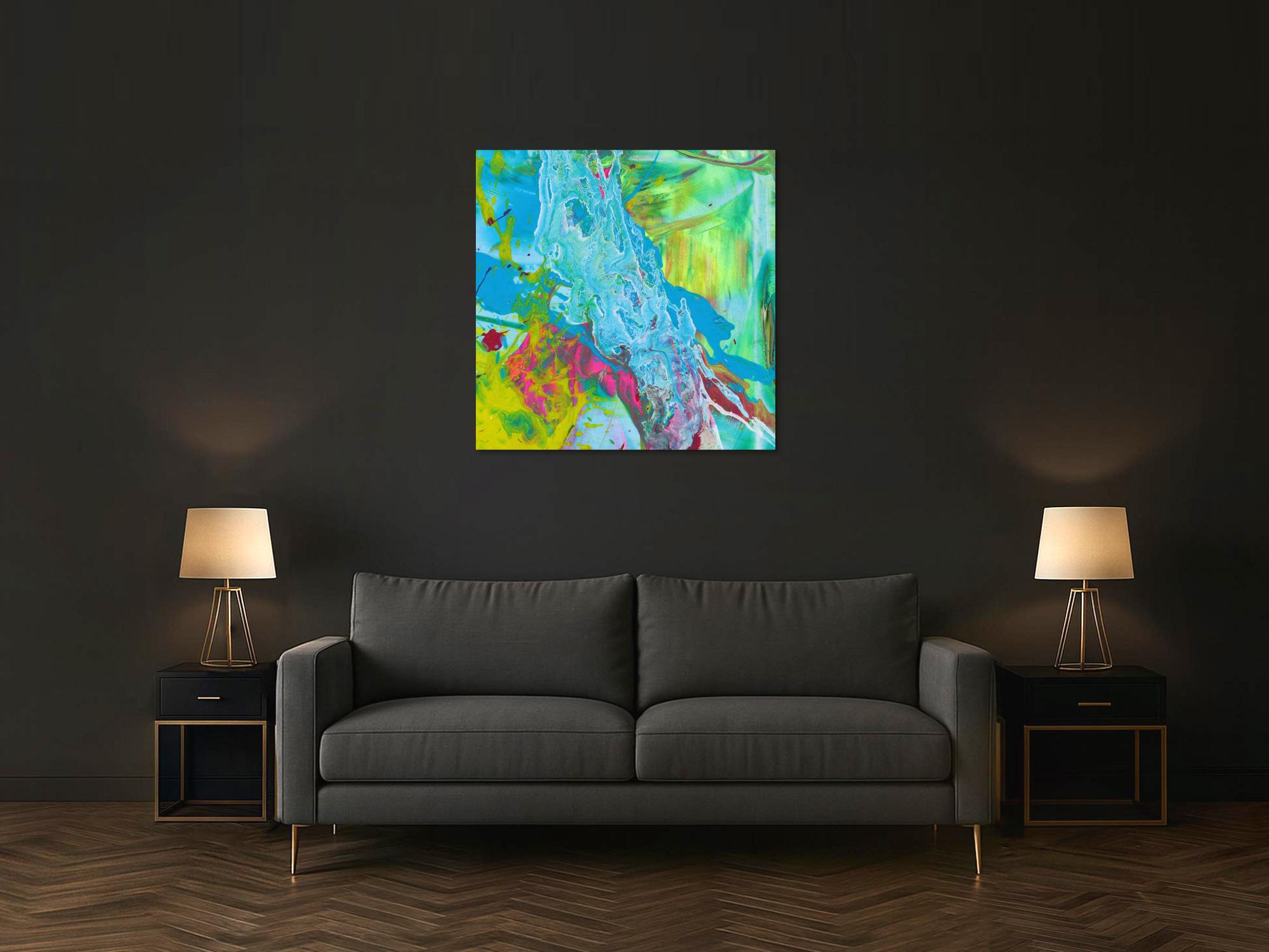 Abstraktes Bild auf Leinwand