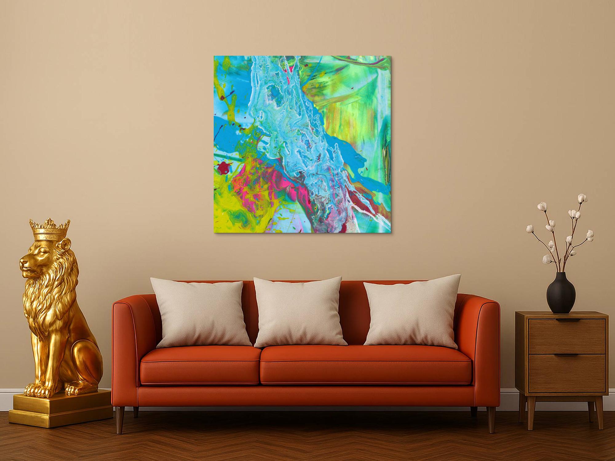 Abstraktes Bild auf Leinwand